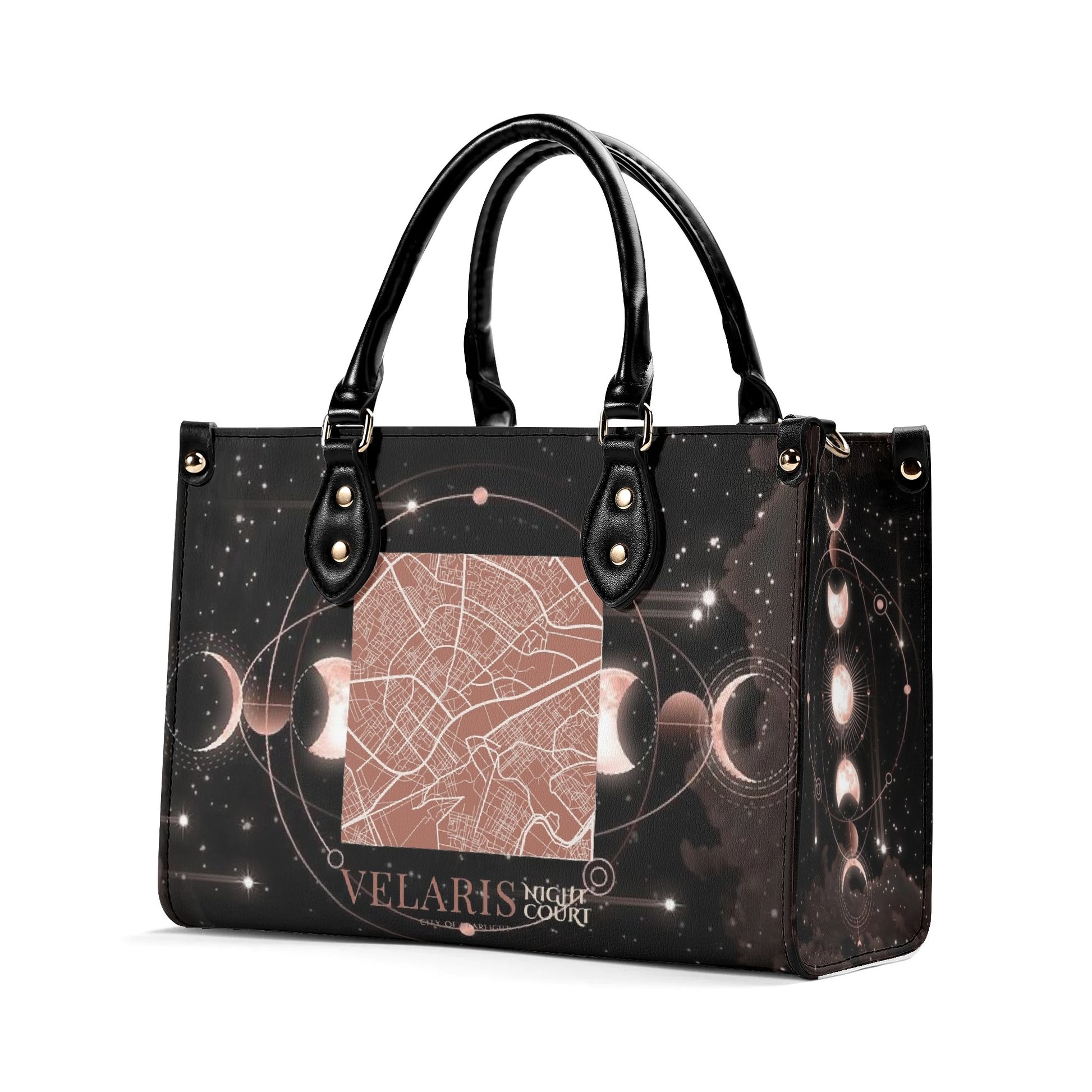 Velaris City Of Starligh Inspired Leather Bag, Night Court Inspired Bag, Personalized Leather Bag, Fantasy Leather Handbag, Perfect Gift for Women. HBVLR53