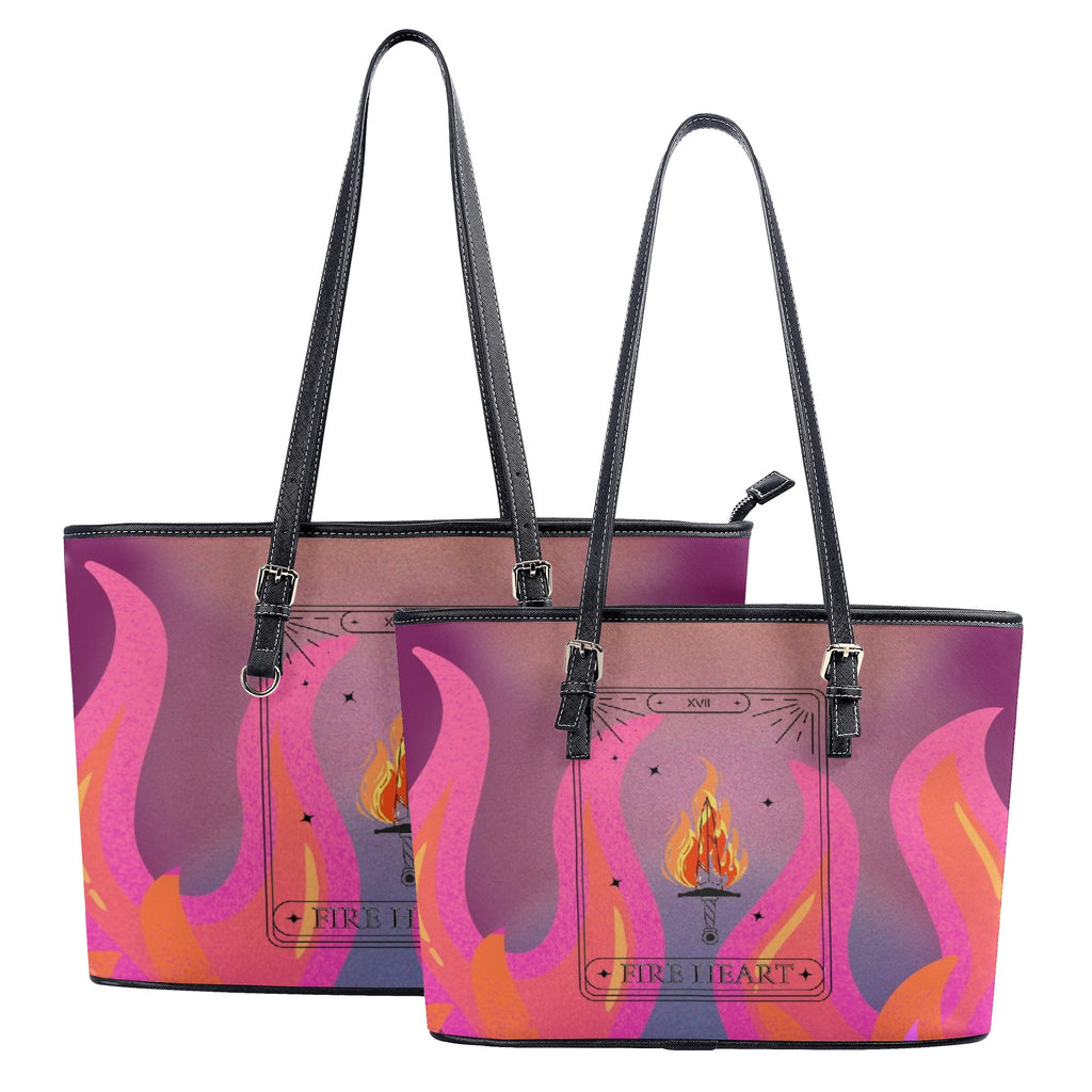 Fire Heart Inspired  Leather Bag, Throne Of Glass Inspired Bag, Personalized Leather Bag, Fantasy Leather Handbag, Perfect Gift for Women. HBVLR49