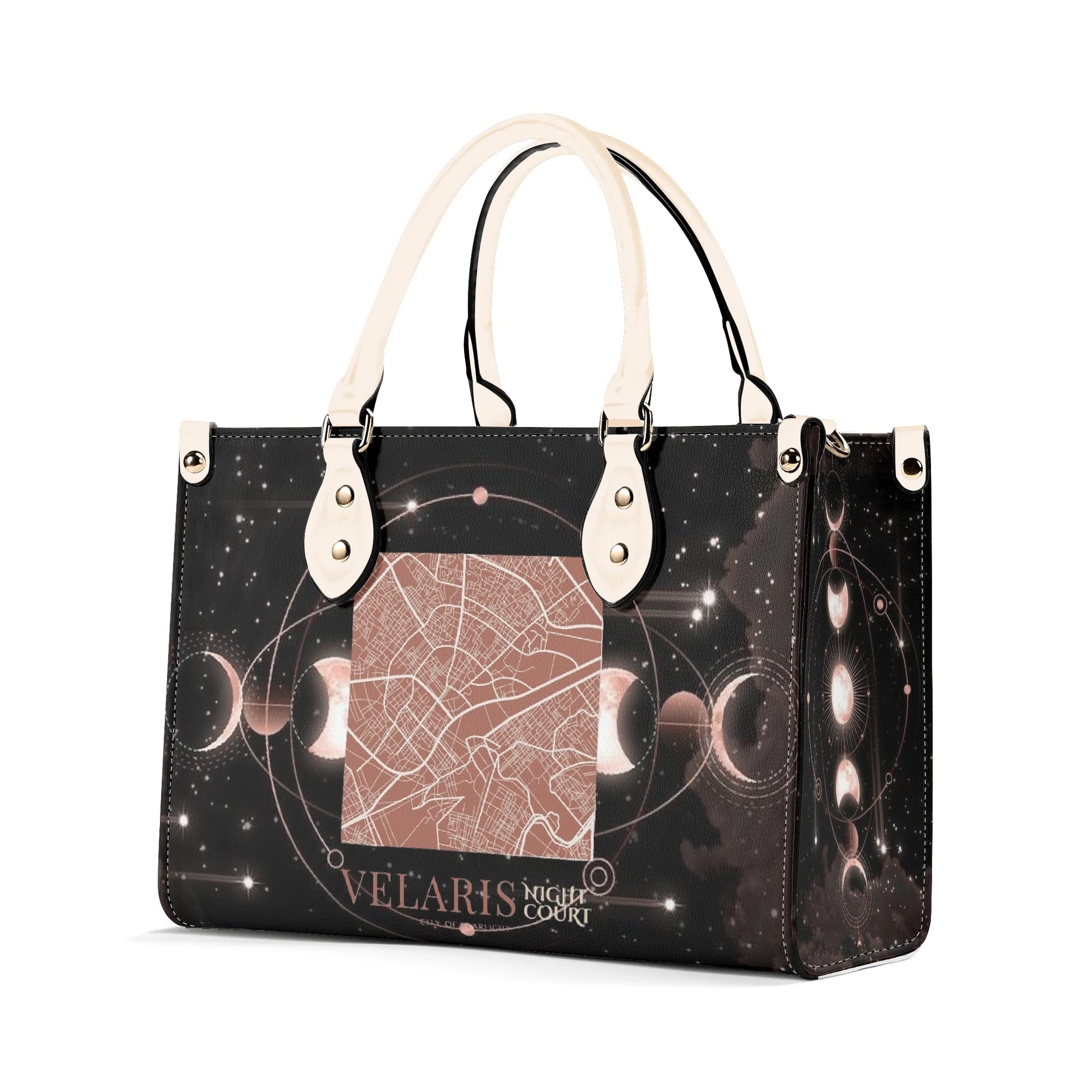 Velaris City Of Starligh Inspired Leather Bag, Night Court Inspired Bag, Personalized Leather Bag, Fantasy Leather Handbag, Perfect Gift for Women. HBVLR53