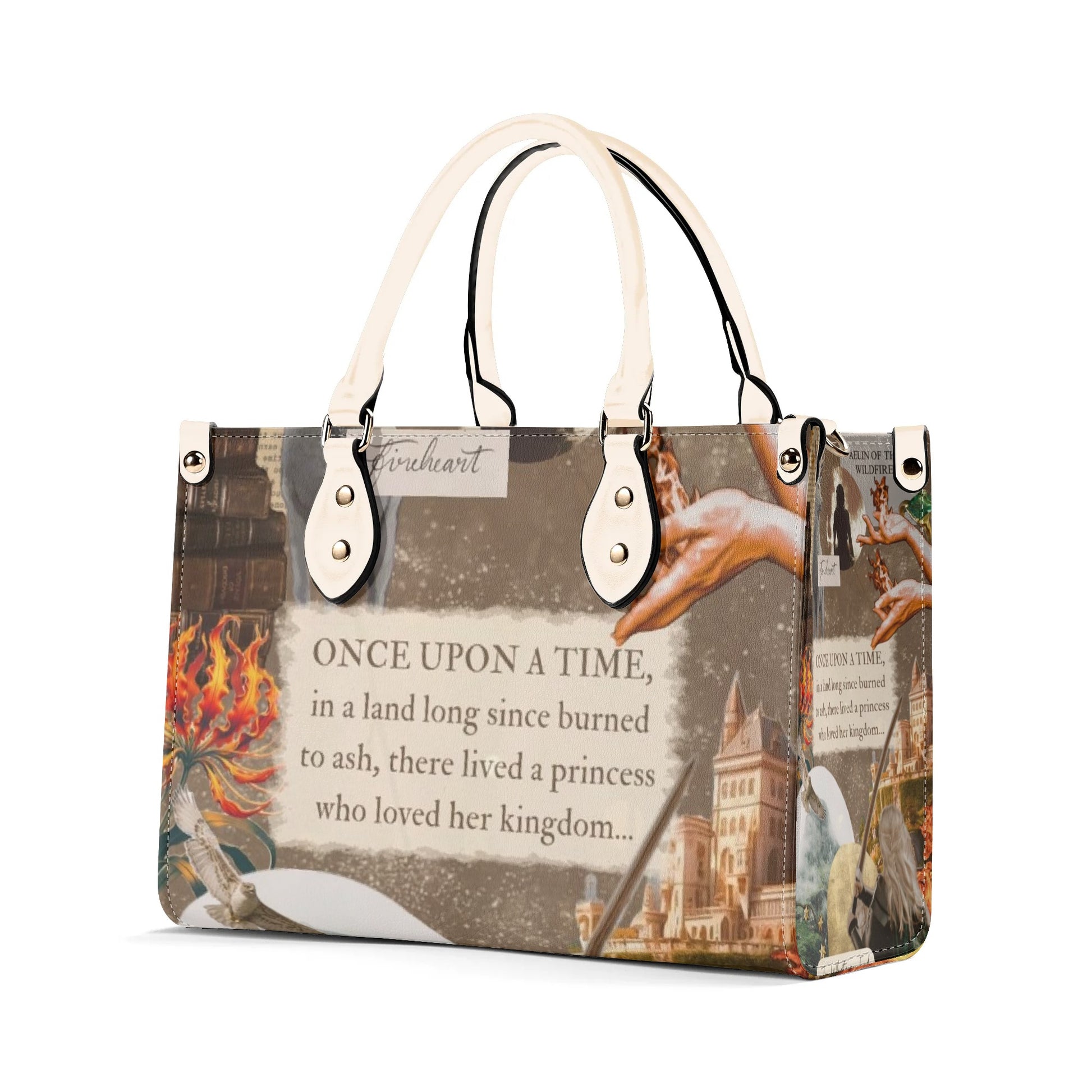 TOG Quote Leather Bag, Throne Of Glass Inspired Bag, Personalized Leather Bag, Fantasy Leather Handbag, Perfect Gift for Women. HBVLR10