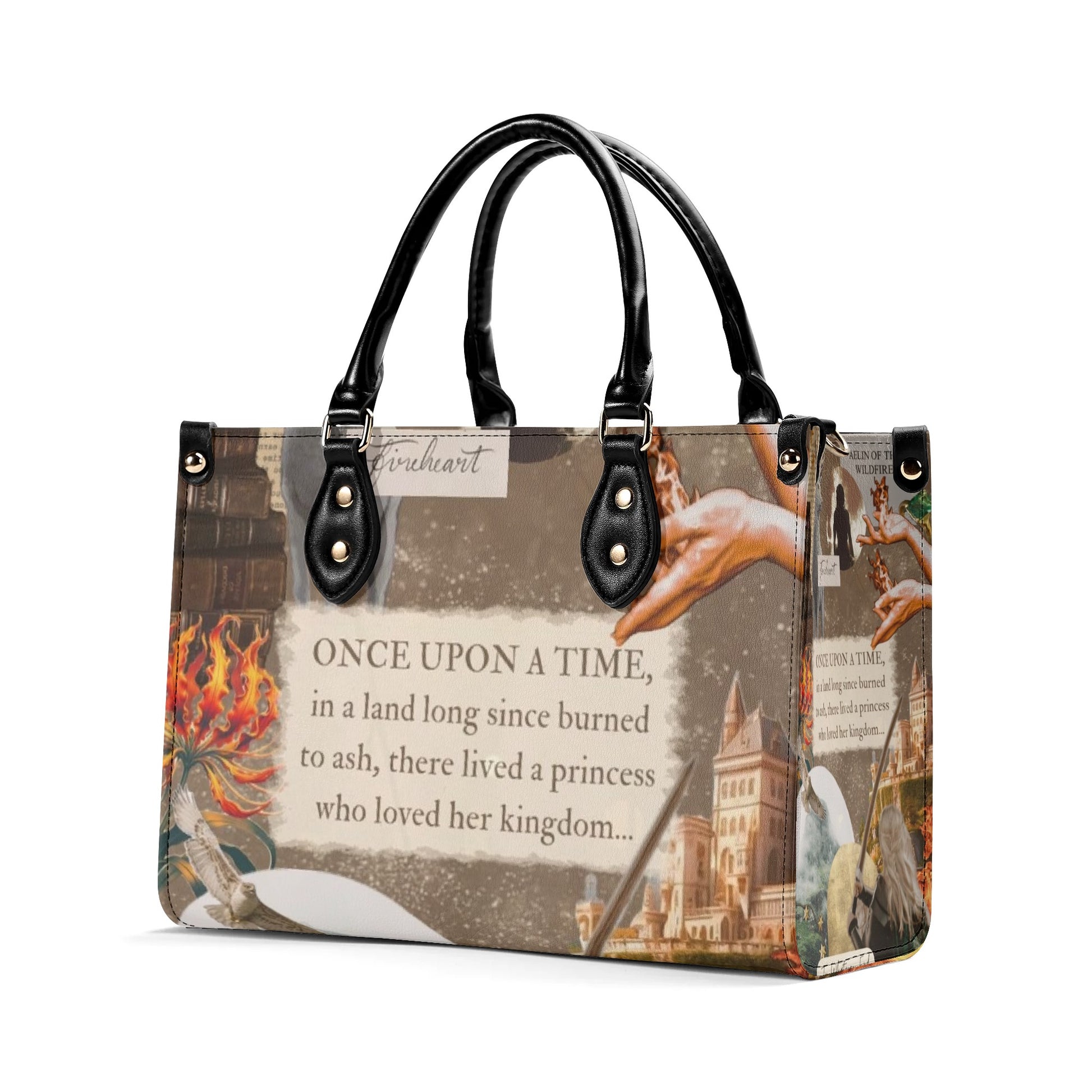 TOG Quote Leather Bag, Throne Of Glass Inspired Bag, Personalized Leather Bag, Fantasy Leather Handbag, Perfect Gift for Women. HBVLR10