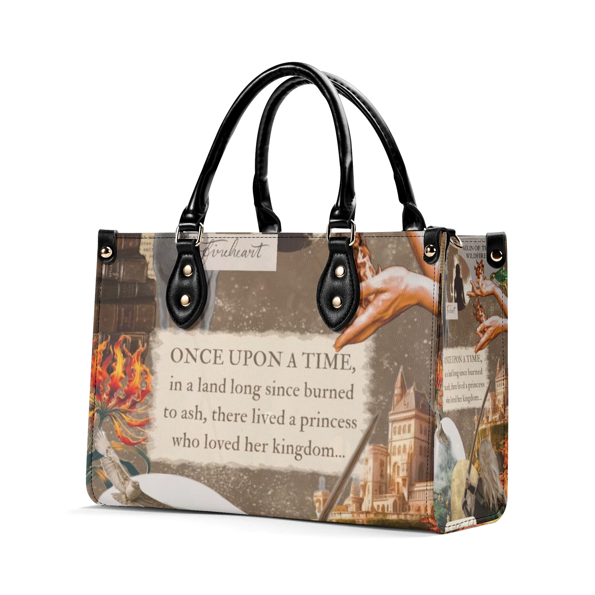 TOG Quote Leather Bag, Throne Of Glass Inspired Bag, Personalized Leather Bag, Fantasy Leather Handbag, Perfect Gift for Women. HBVLR10