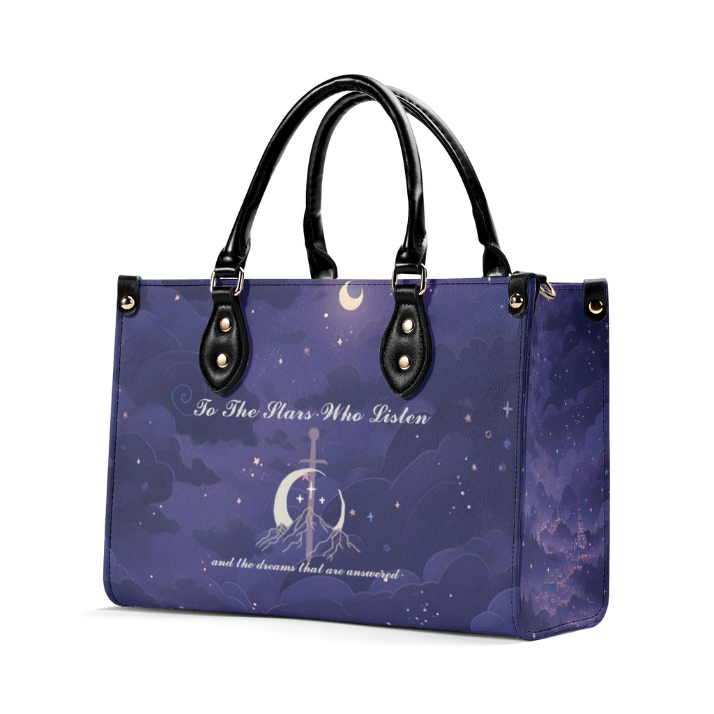 ACOTAR -Velaris Quote  Inspired  Leather Bag, ACOTAR Inspired Bag, Personalized Leather Bag, Fantasy Leather Handbag, Perfect Gift for Women. HBVLR48