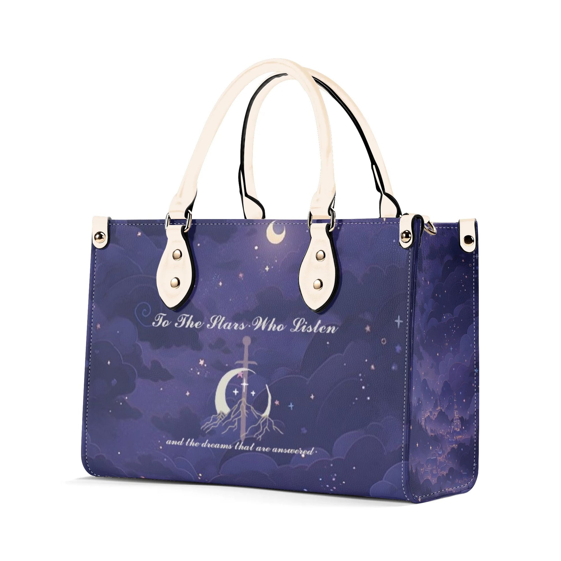 ACOTAR -Velaris Quote  Inspired  Leather Bag, ACOTAR Inspired Bag, Personalized Leather Bag, Fantasy Leather Handbag, Perfect Gift for Women. HBVLR48