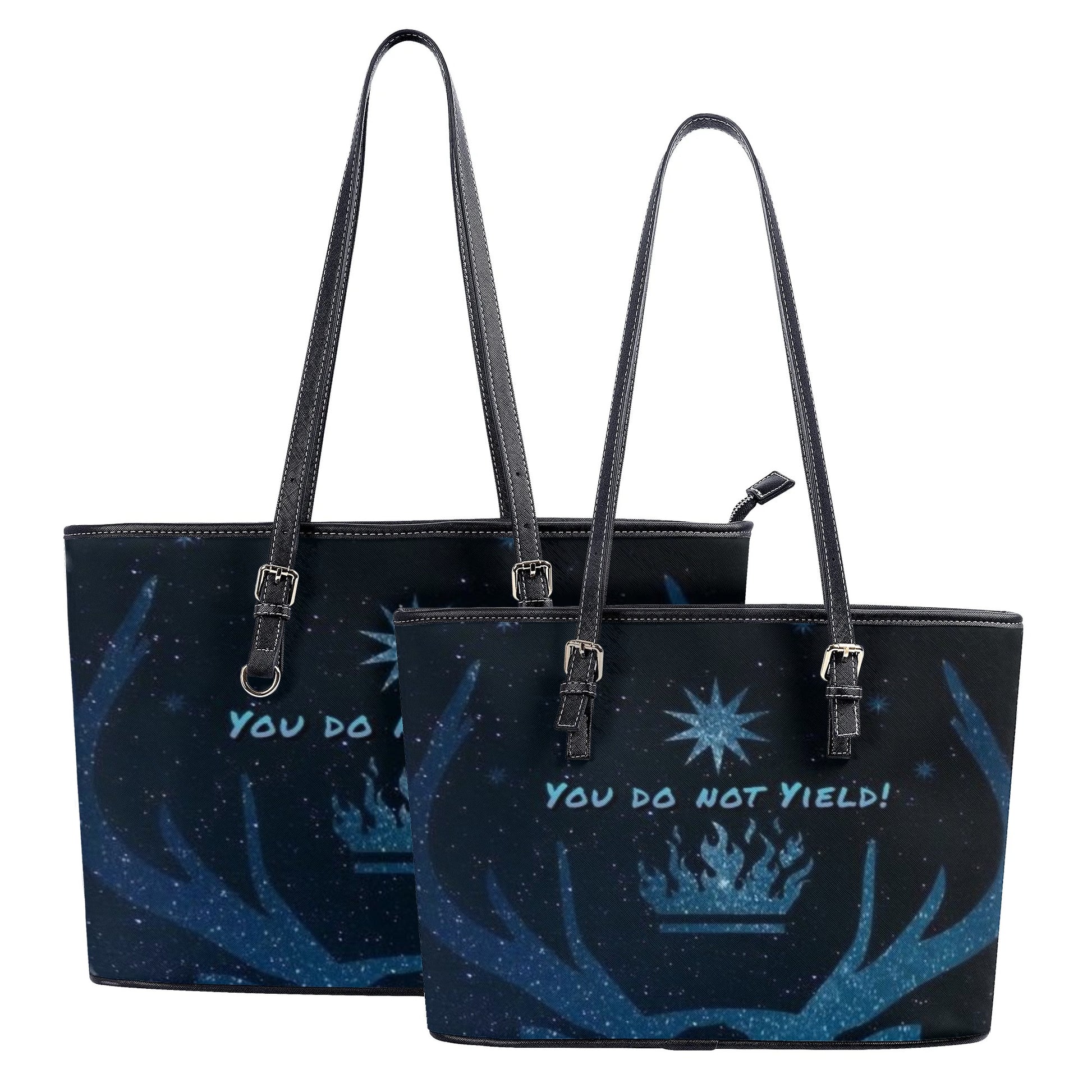 "You do not yield" Quote Leather Bag, Throne Of Glass Inspired Bag, Personalized Leather Bag, Fantasy Leather Handbag, Perfect Gift for Women. HBVLR56