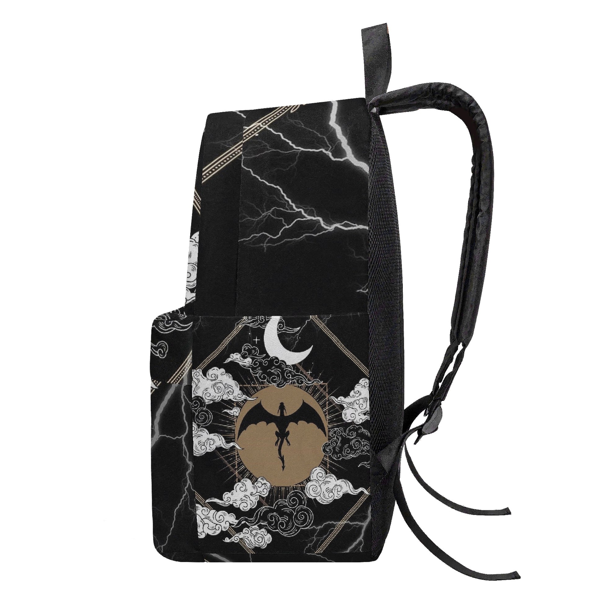 Fourth Wing Dragon Rider Backpack, Fantasy Night Sky Design, Book Lover Gift BPVLR59