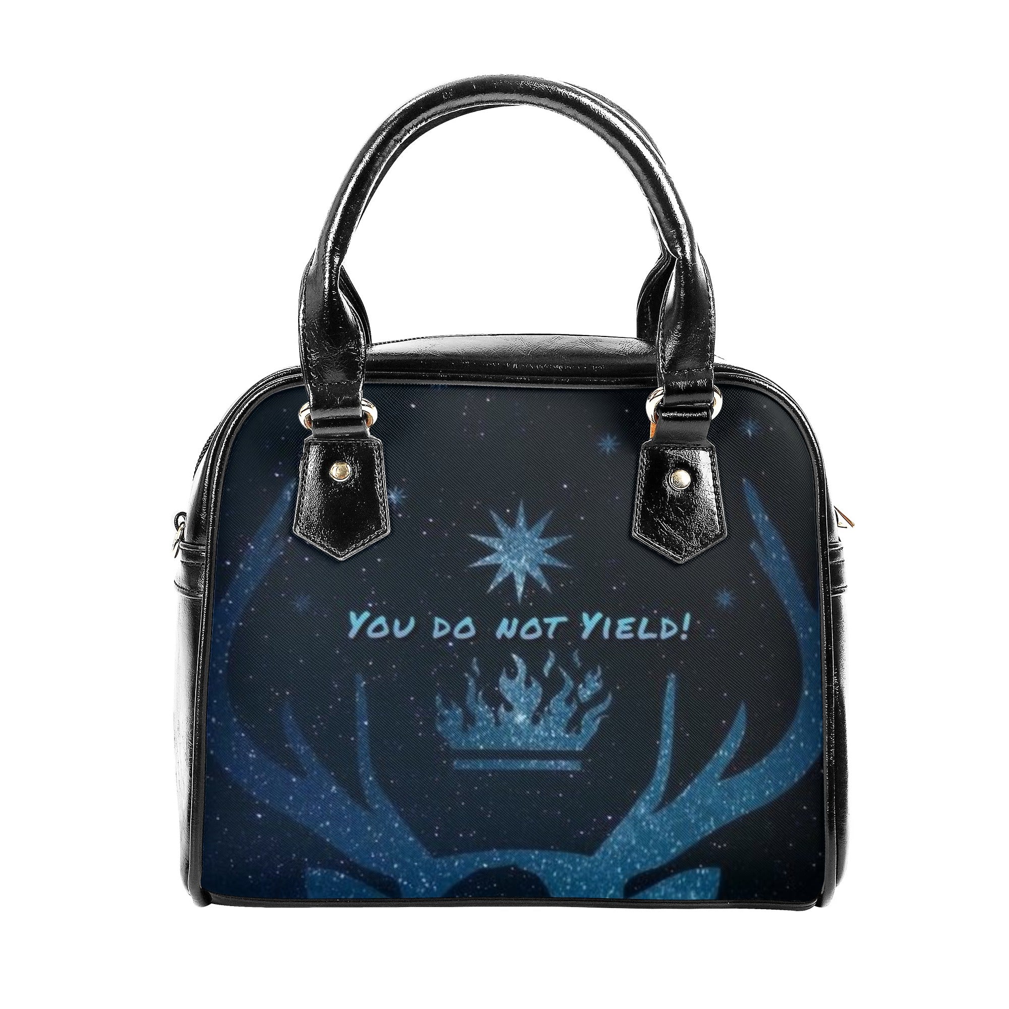 "You do not yield" Quote Leather Bag, Throne Of Glass Inspired Bag, Personalized Leather Bag, Fantasy Leather Handbag, Perfect Gift for Women. HBVLR56
