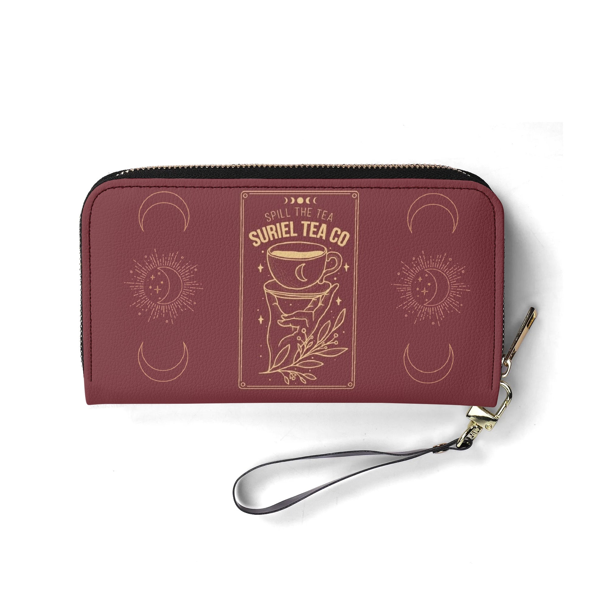 Suril Tea Co Leather Bag, ACOTAR Inspired Bag, Personalized Leather Bag, Fantasy Leather Handbag, Perfect Gift for Women. HBVLR33