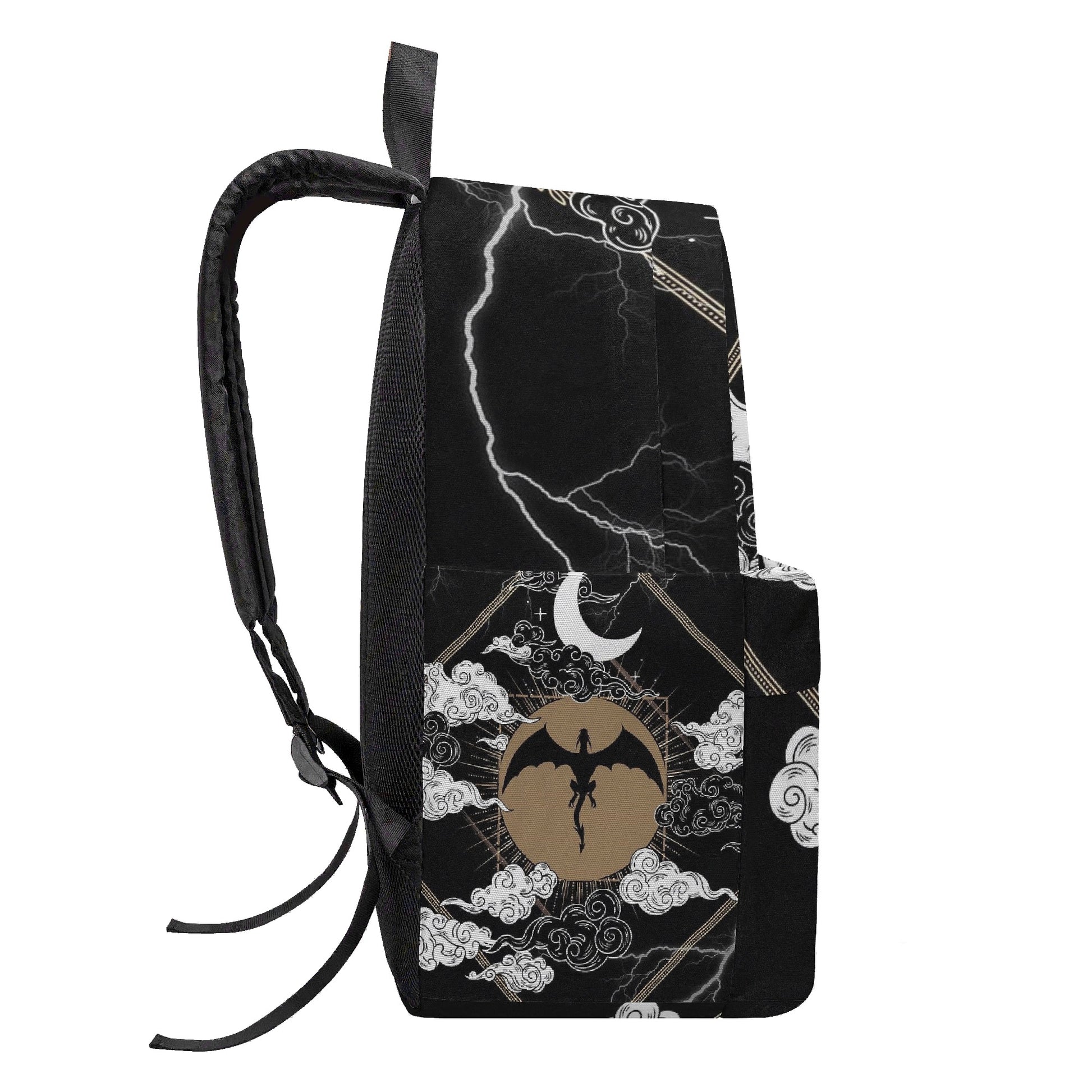 Fourth Wing Dragon Rider Backpack, Fantasy Night Sky Design, Book Lover Gift BPVLR59