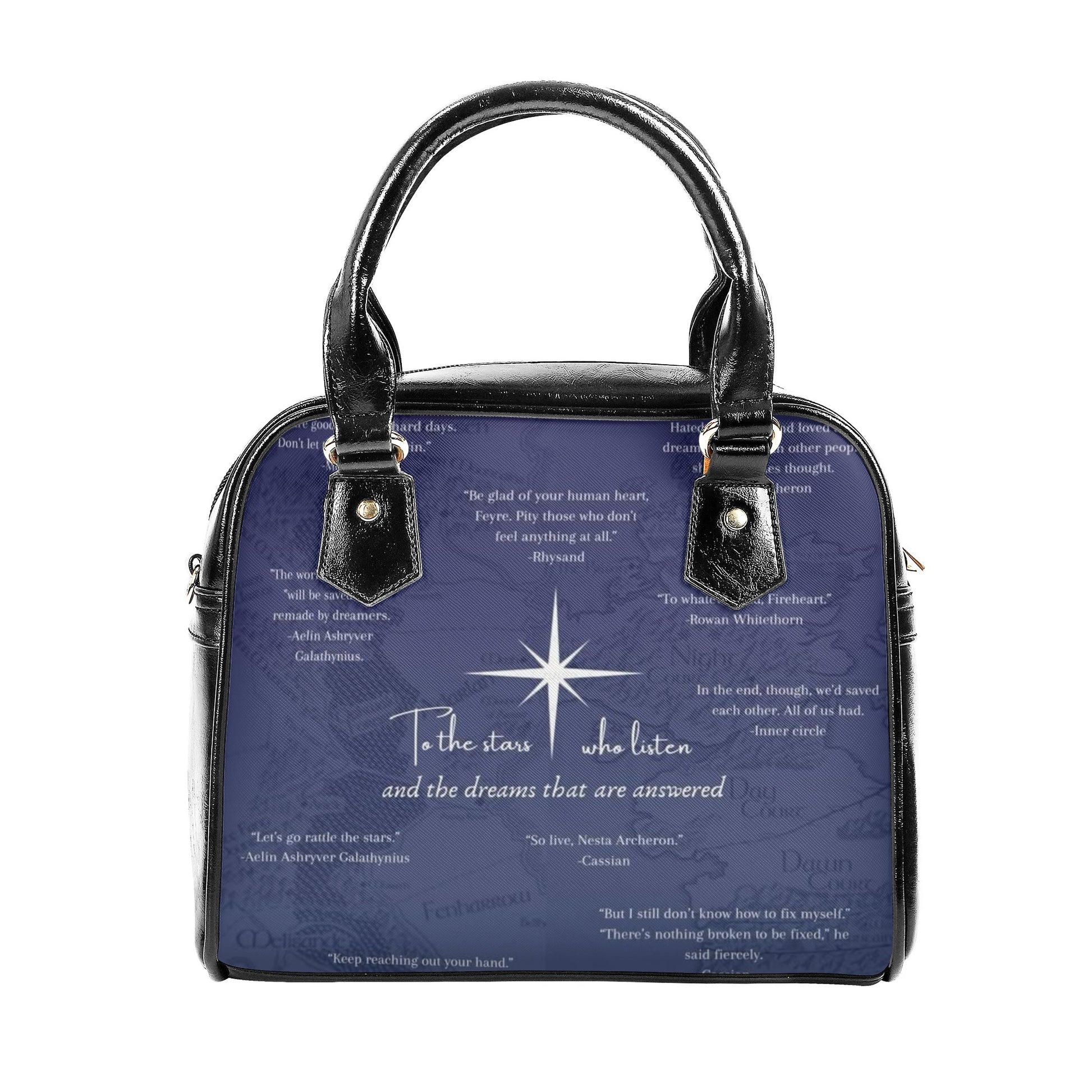 To the stars who listen Leather Bag, ACOTAR Bag, Personalized Leather Bag, Velaris City Handbag, Perfect Gift for Women. HBVLR01