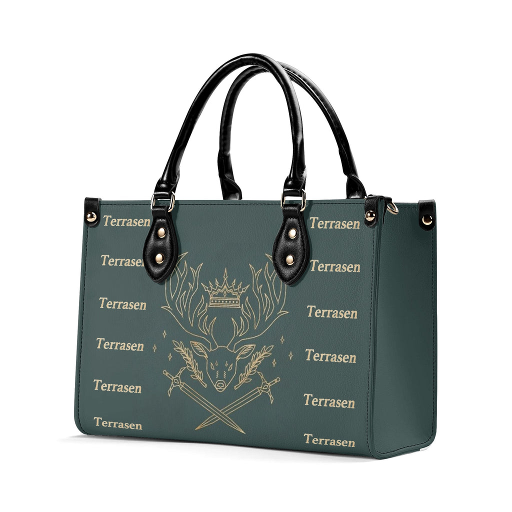 Terrasen Inspired Leather Bag, Throne Of Glass Inspired Bag, Personalized Leather Bag, Fantasy Leather Handbag, Perfect Gift for Women. HBVLR30