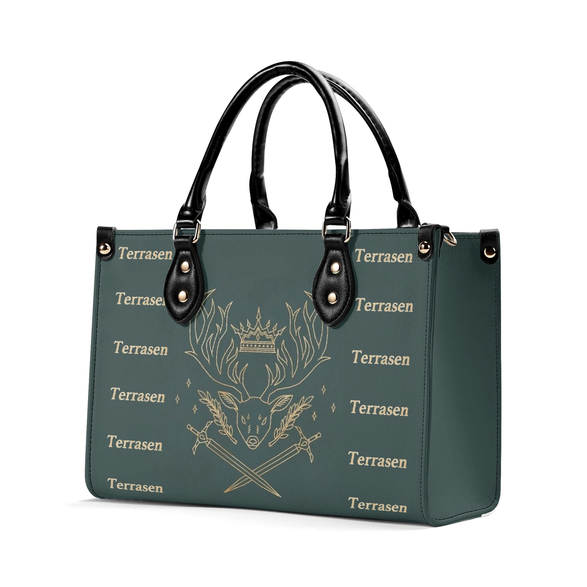 Terrasen Inspired Leather Bag, Throne Of Glass Inspired Bag, Personalized Leather Bag, Fantasy Leather Handbag, Perfect Gift for Women. HBVLR30