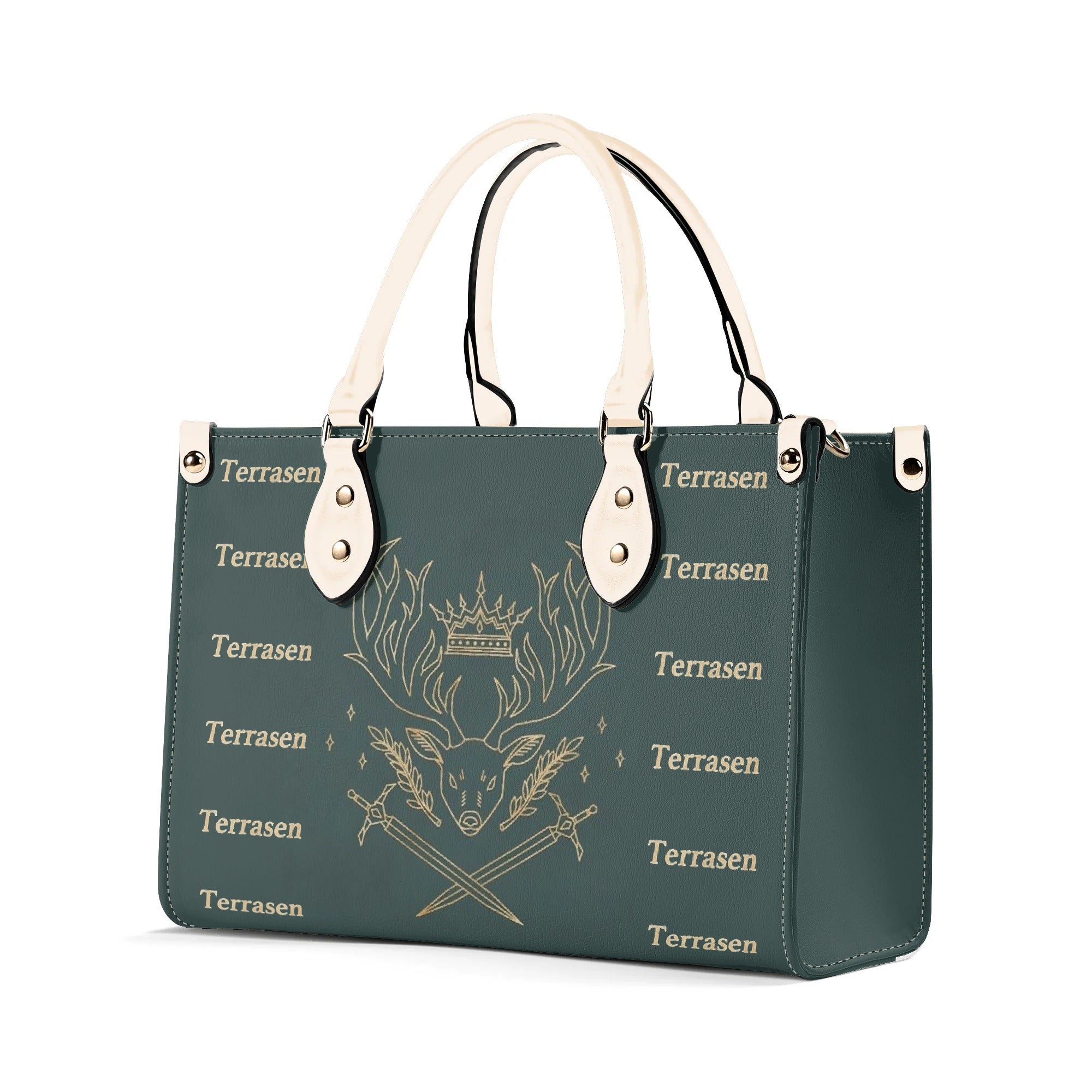 Terrasen Inspired Leather Bag, Throne Of Glass Inspired Bag, Personalized Leather Bag, Fantasy Leather Handbag, Perfect Gift for Women. HBVLR30