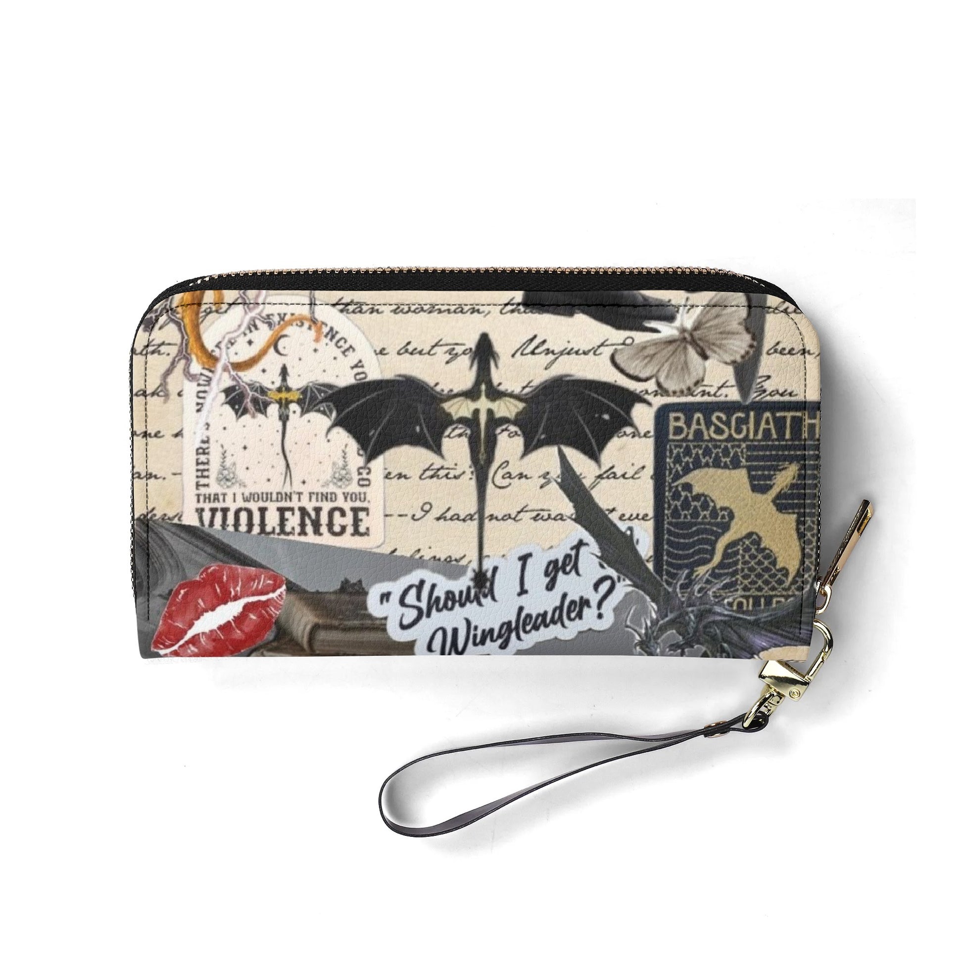 Fourth Wing College Inspired Leather Bag, Fourth Wing Inspired Bag, Personalized Leather Bag, Fantasy Leather Handbag, Perfect Gift for Women. HBVLR51