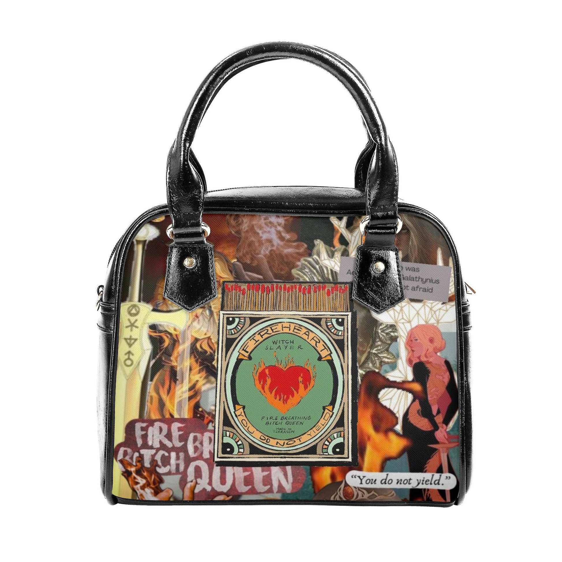 Fireheart Witch Slayer Inspired  Leather Bag, Throne Of Glass Inspired Bag, Personalized Leather Bag, Fantasy Leather Handbag, Perfect Gift for Women. HBVLR50