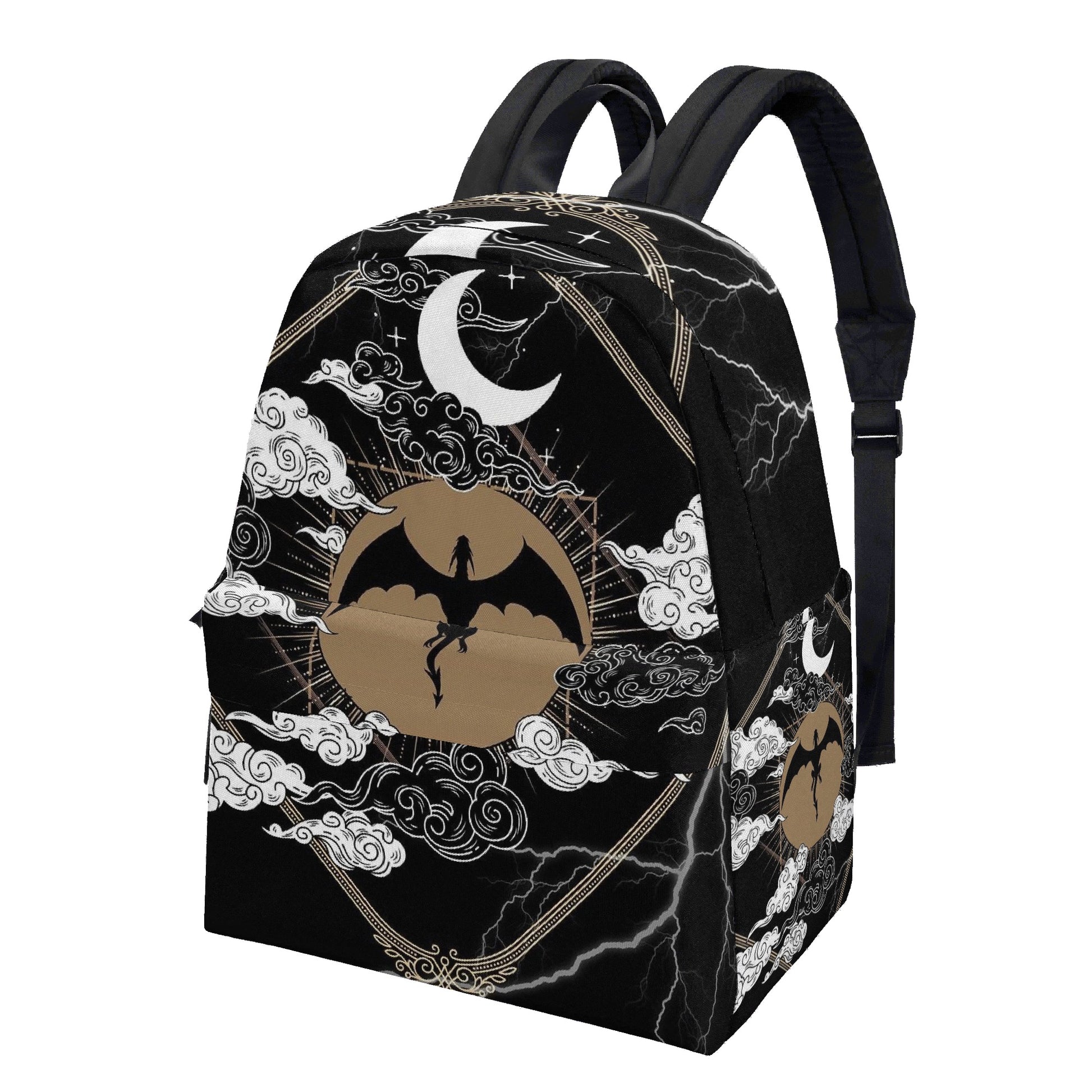 Fourth Wing Dragon Rider Backpack, Fantasy Night Sky Design, Book Lover Gift BPVLR59