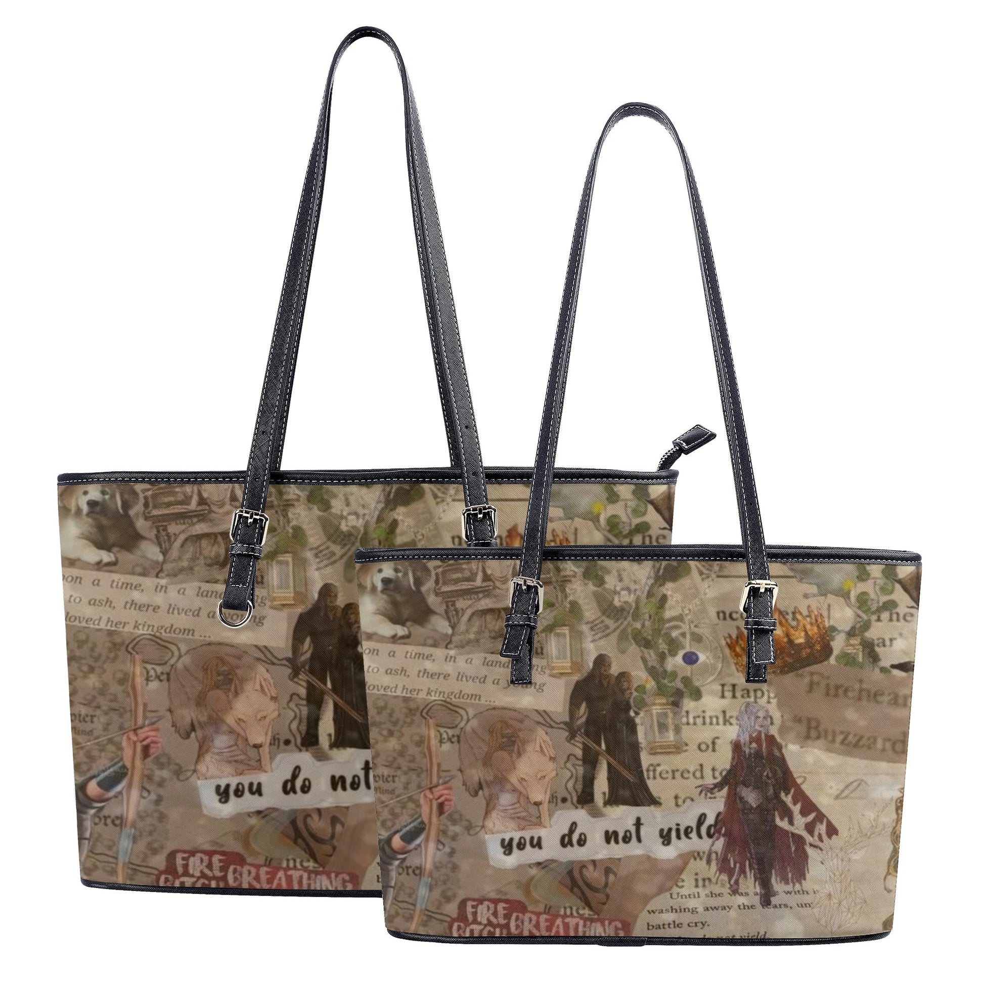 TOF Inspired Leather Bag, Throne Of Glass Inspired Bag, Personalized Leather Bag, Fantasy Leather Handbag, Perfect Gift for Women. HBVLR52