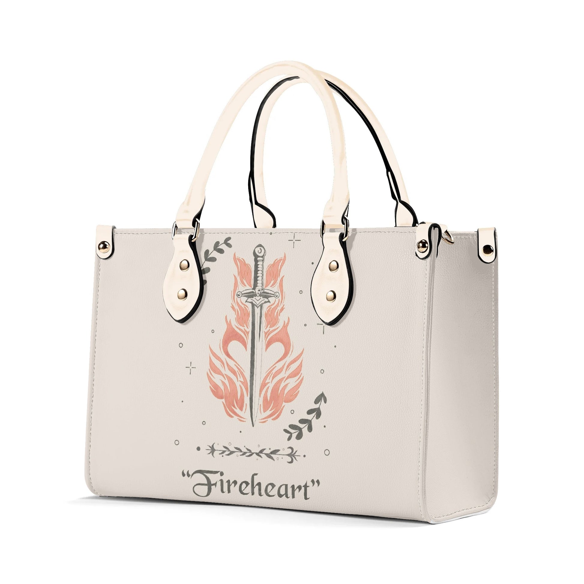 Fireheart Leather Bag, Throne Of Glass Inspired Bag, Personalized Leather Bag, Fantasy Leather Handbag, Perfect Gift for Women. HBVLR12