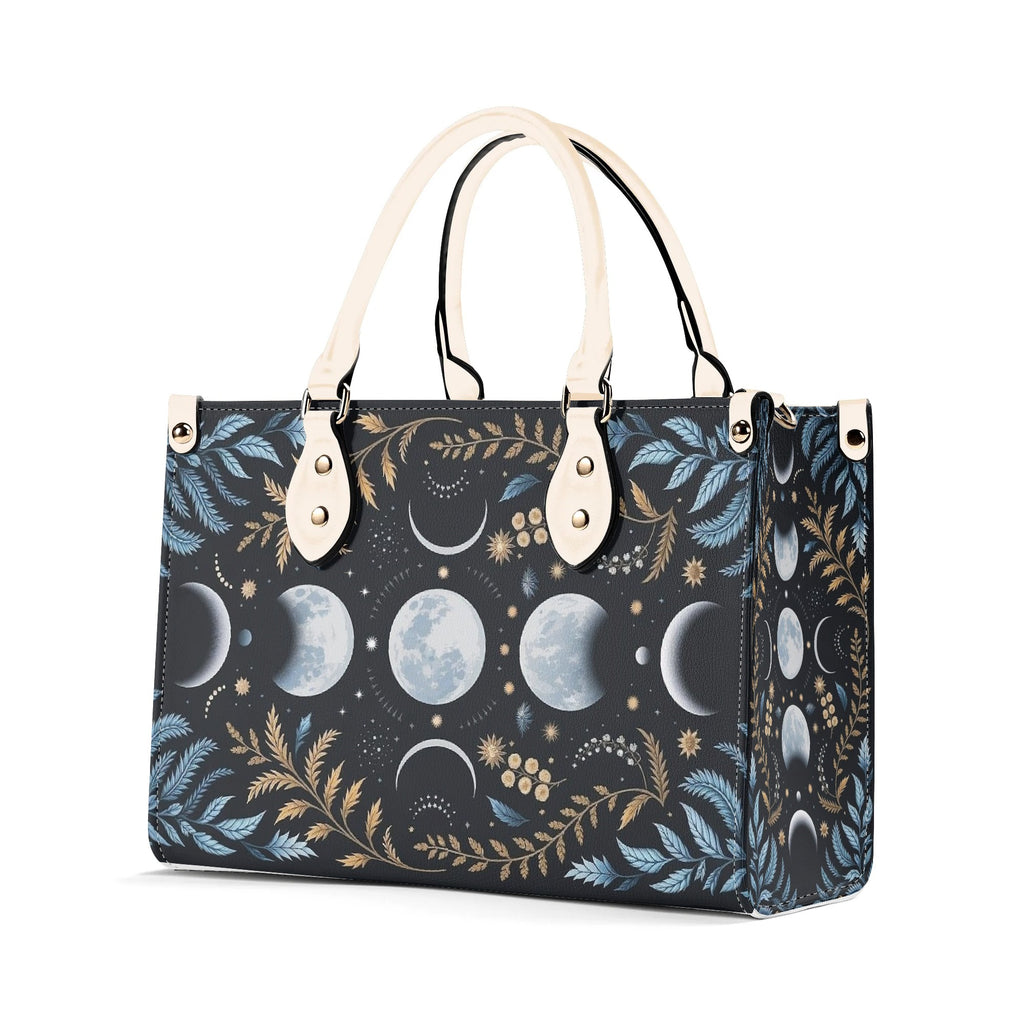 Velaris Moon Phase Leather Bag, Fantasy Night Court Bag, Personalized Leather Bag, Fantasy Leather Handbag, Perfect Gift for Women. HBVLR20