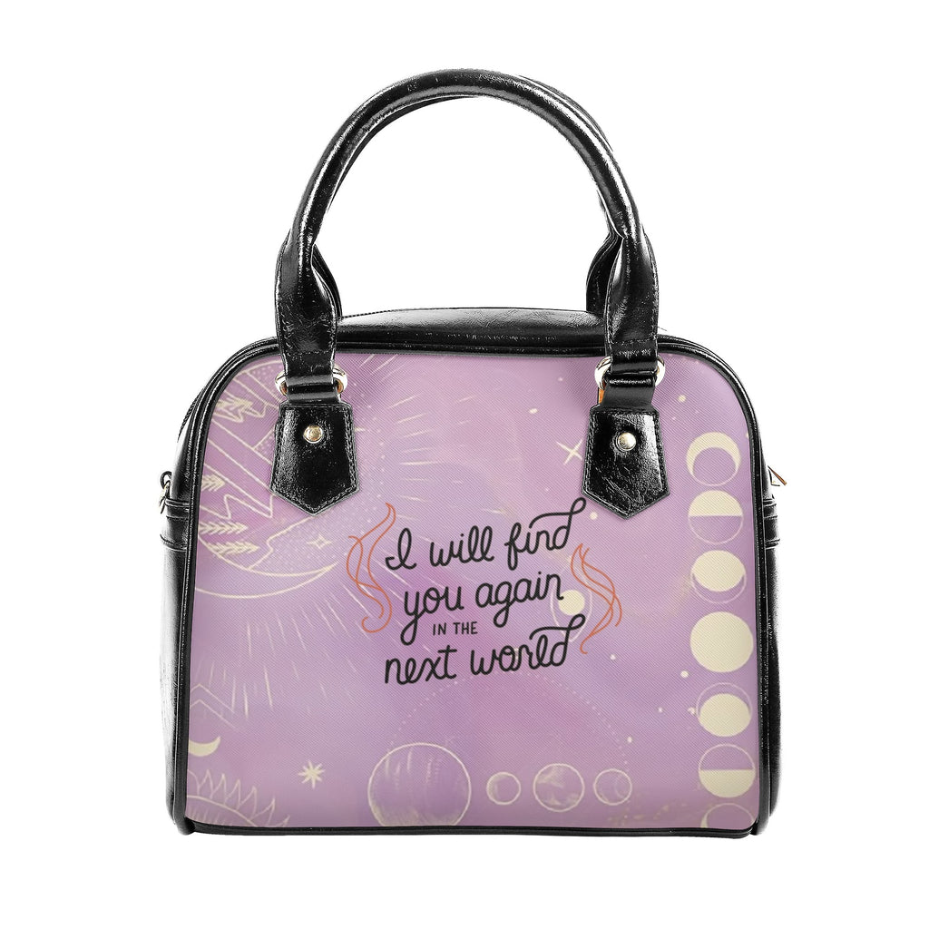 " I will find you again in the next world" Leather Bag, ACOWAR Inspired Bag, Personalized Leather Bag, Fantasy Leather Handbag, Perfect Gift for Women. HBVLR37