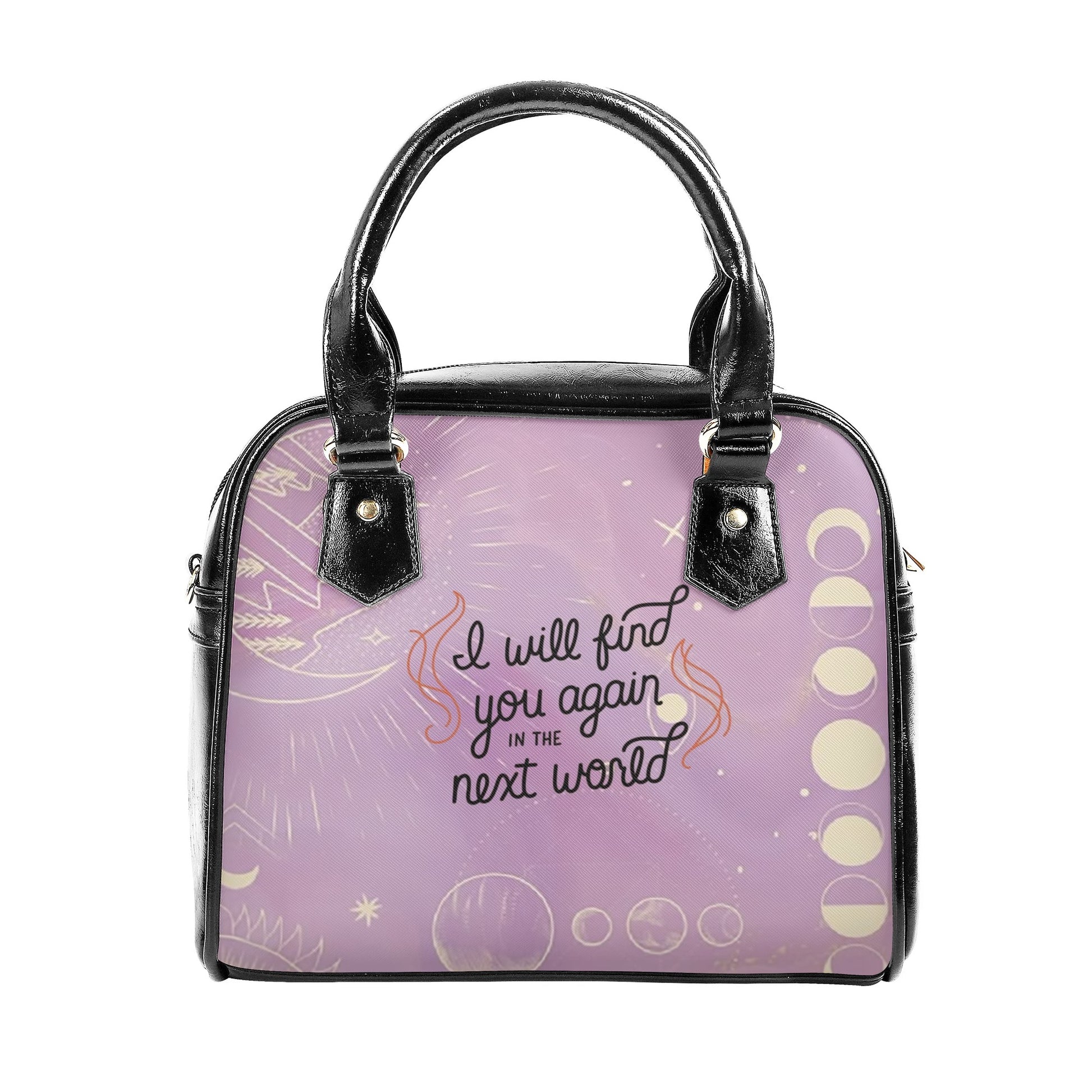 " I will find you again in the next world" Leather Bag, ACOWAR Inspired Bag, Personalized Leather Bag, Fantasy Leather Handbag, Perfect Gift for Women. HBVLR37