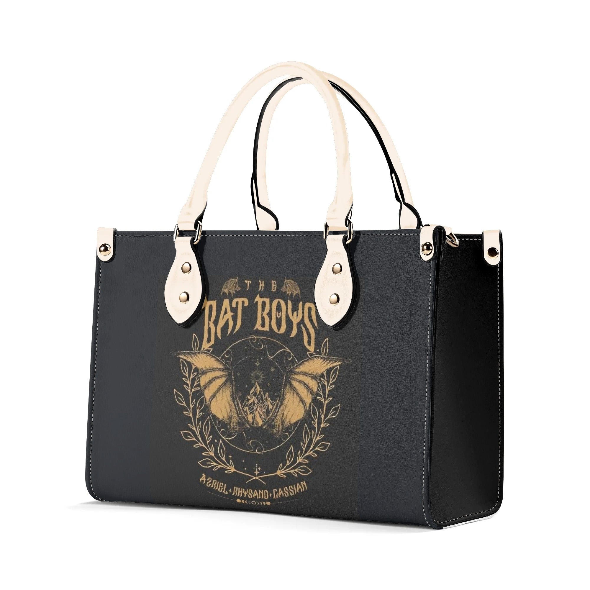 The Bat Boys Leather Bag, ACOTAR Inspired Bag, Personalized Leather Bag, Fantasy Leather Handbag, Perfect Gift for Women. HBVLR24