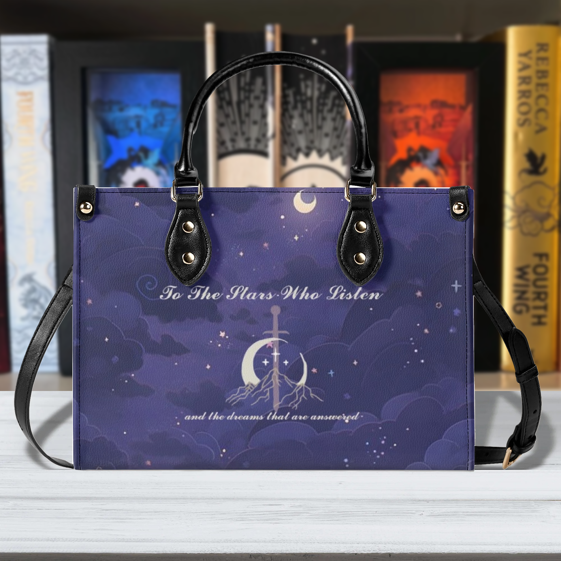 ACOTAR -Velaris Quote  Inspired  Leather Bag, ACOTAR Inspired Bag, Personalized Leather Bag, Fantasy Leather Handbag, Perfect Gift for Women. HBVLR48