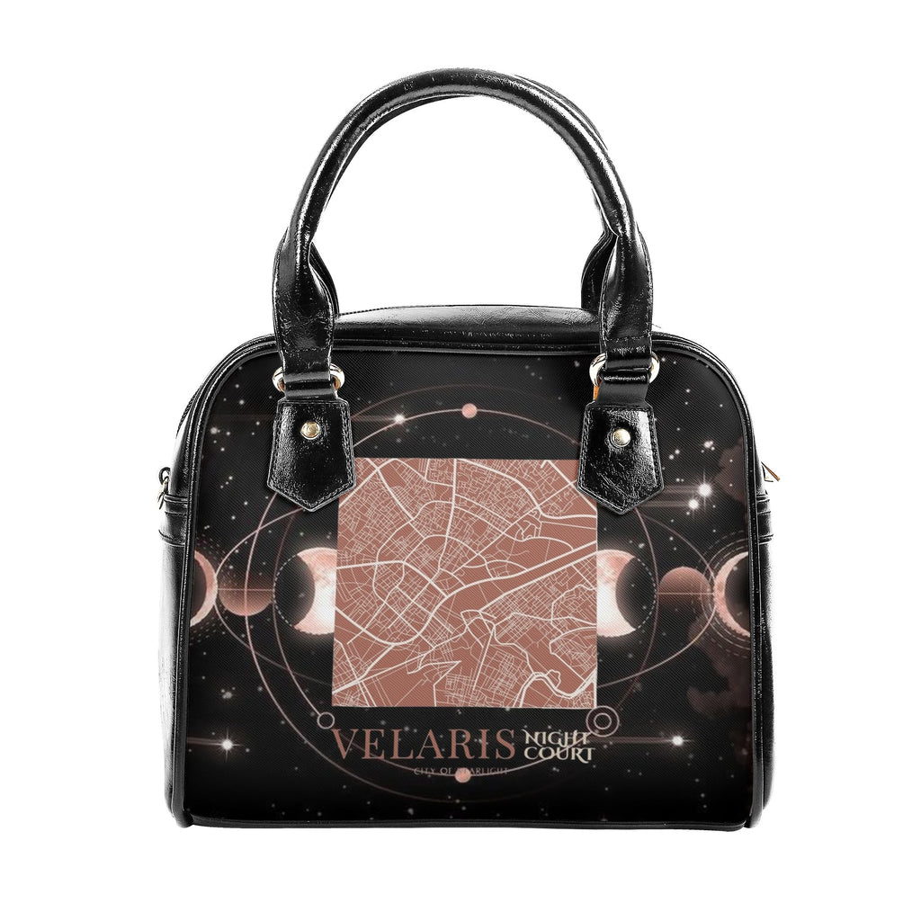 Velaris City Of Starligh Inspired Leather Bag, Night Court Inspired Bag, Personalized Leather Bag, Fantasy Leather Handbag, Perfect Gift for Women. HBVLR53