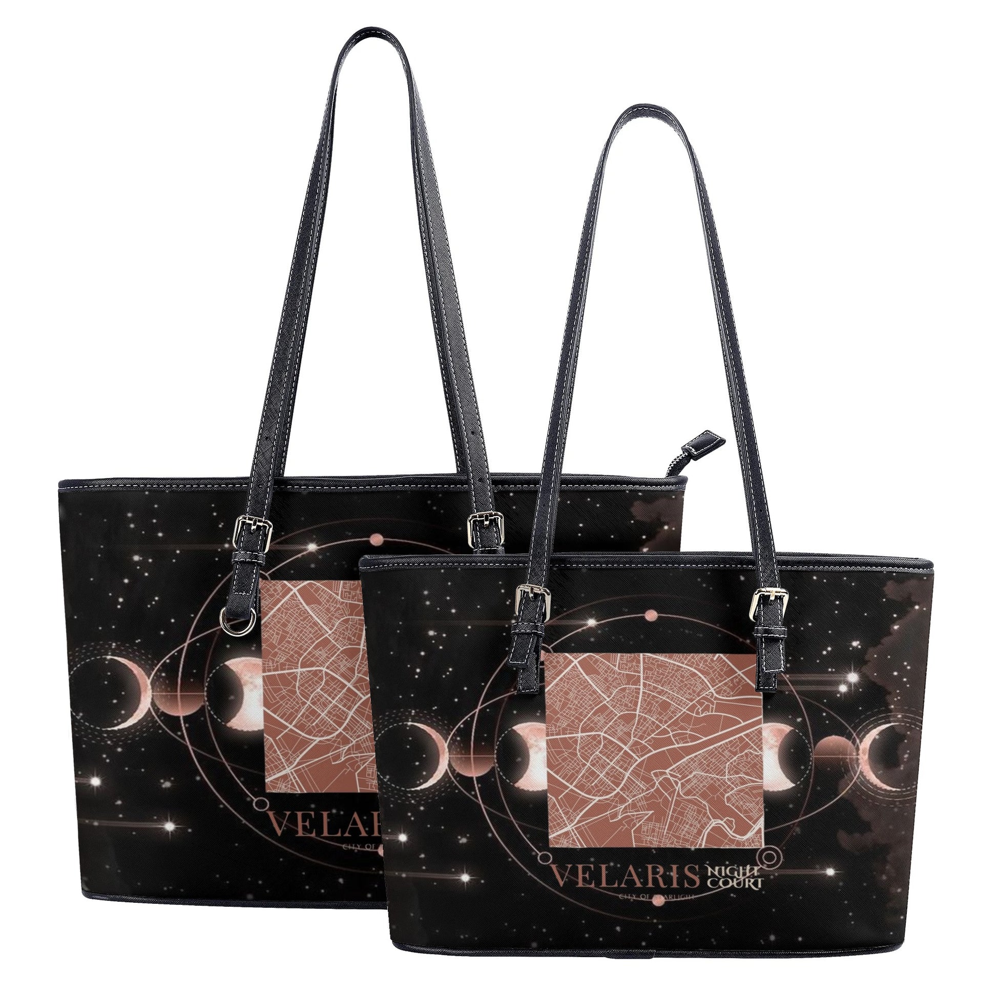 Velaris City Of Starligh Inspired Leather Bag, Night Court Inspired Bag, Personalized Leather Bag, Fantasy Leather Handbag, Perfect Gift for Women. HBVLR53