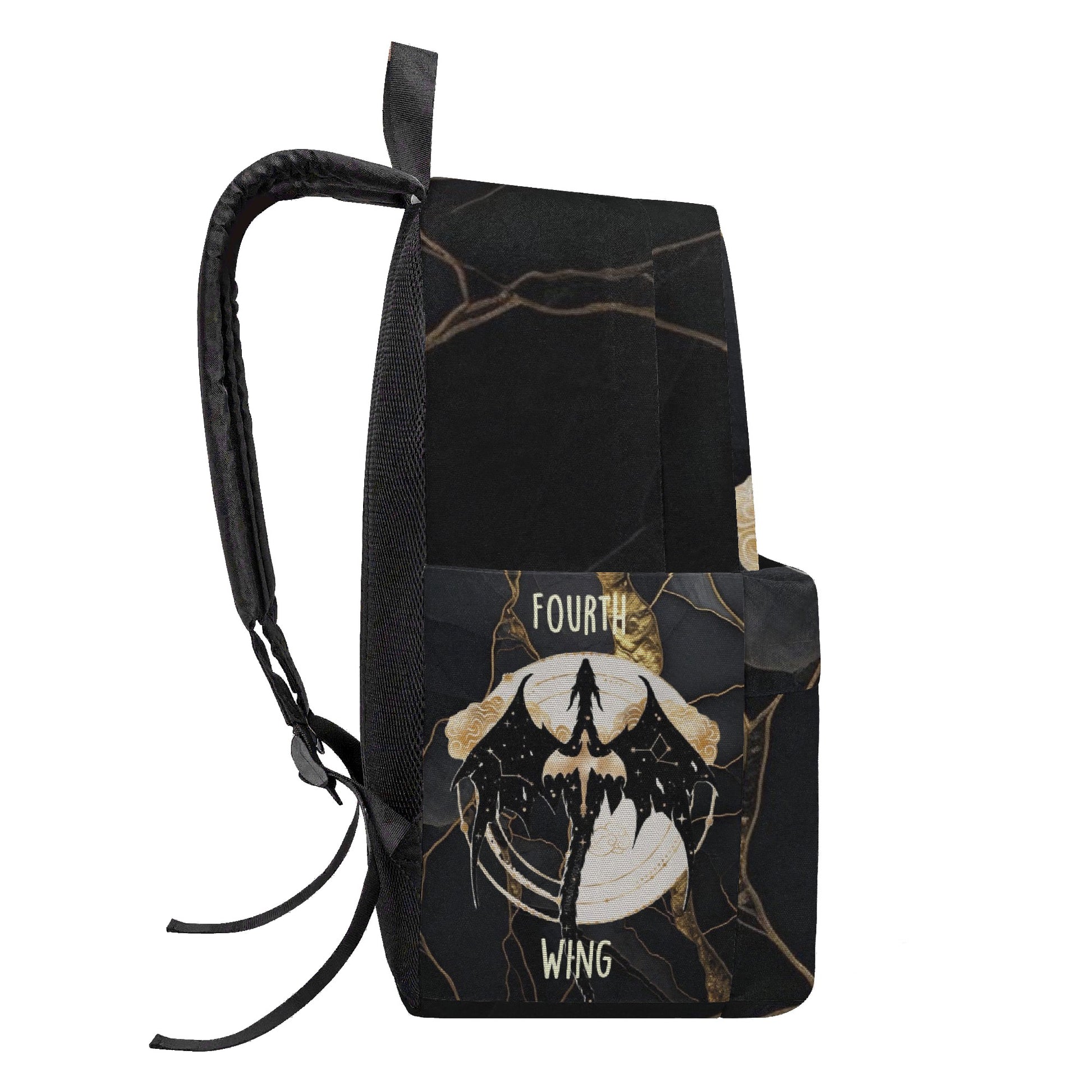 Fourth Wing Dark Aesthetic Backpack, Fantasy Night Sky Design, Book Lover Gift BPVLR60