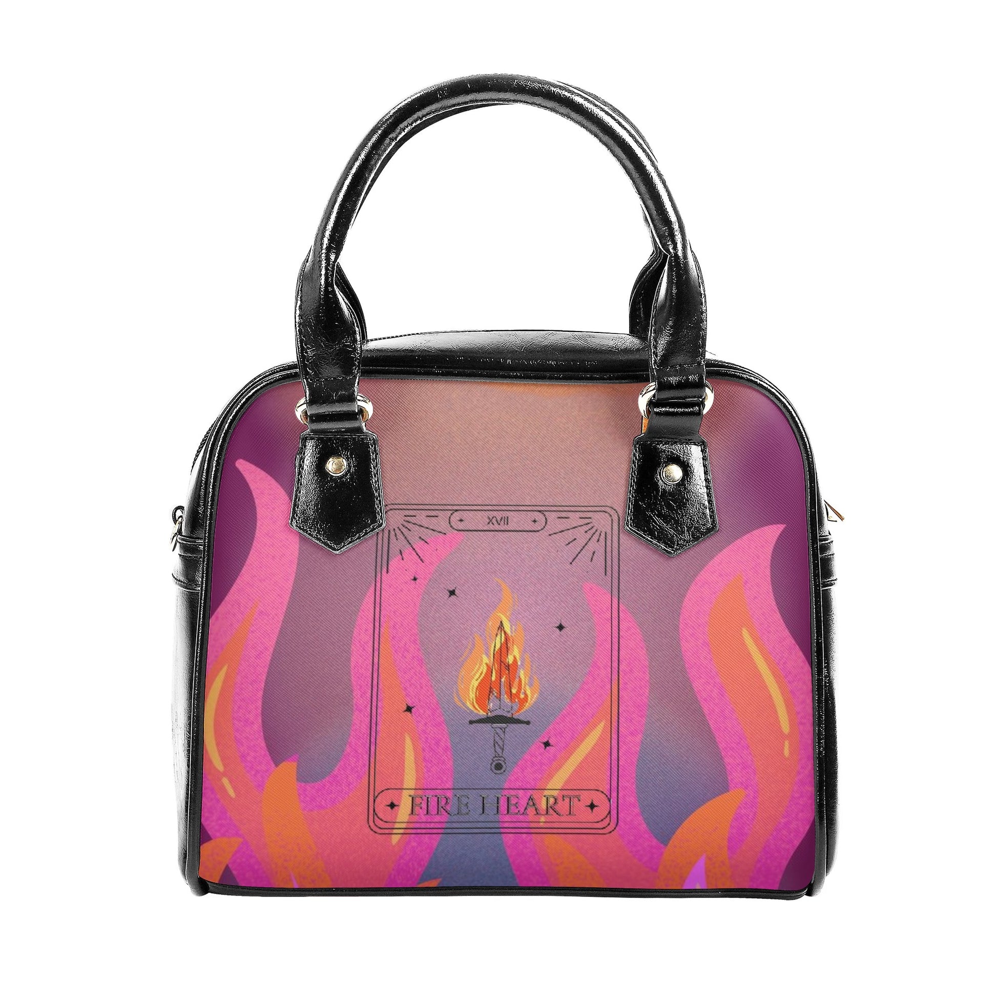 Fire Heart Inspired  Leather Bag, Throne Of Glass Inspired Bag, Personalized Leather Bag, Fantasy Leather Handbag, Perfect Gift for Women. HBVLR49