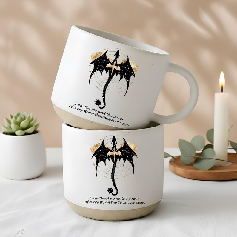 Fourth Wing Mug Bookish Dragon Mug Romantasy Mug for Xaden Riorson Fans BookTok Mug Gift for Wife Cute Bookish Mug Book Lover Gift