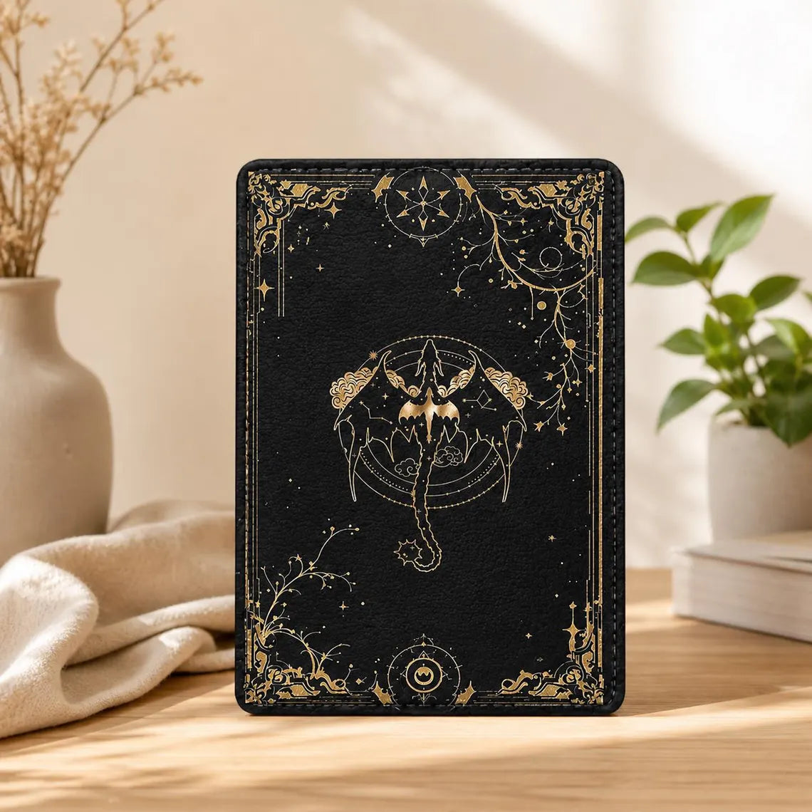 Fourth Wing Kindle Case, Gold Celestial Design, Kindle 11th Gen 2024 Case, Kindle Case Cover Paperwhite 2024 Cover Fire 7 Kobo Clara Case 	KCVLR13