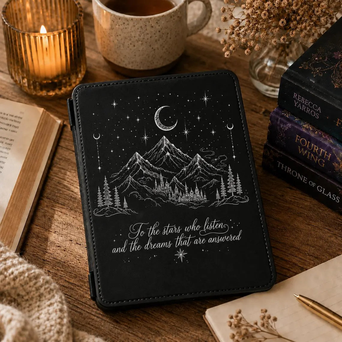 ACOTAR Velaris Kindle Case, To The Stars Who Listen Kindle Cover, Night Court Fantasy Bookish E-Reader Case, Reader Gift 	KCVLR25