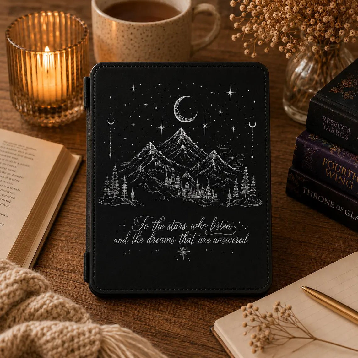 ACOTAR Velaris Kindle Case, To The Stars Who Listen Kindle Cover, Night Court Fantasy Bookish E-Reader Case, Reader Gift 	KCVLR25
