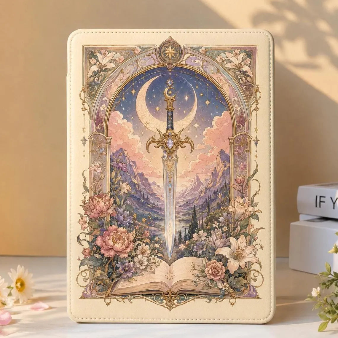 Moon Sword Kindle Paperwhite 12th 7" Case, Kindle 11th 2024 Cover, Kobo Clara Case, Gift for Booktoker, Fantasy Reader Gift 	KCVLR06
