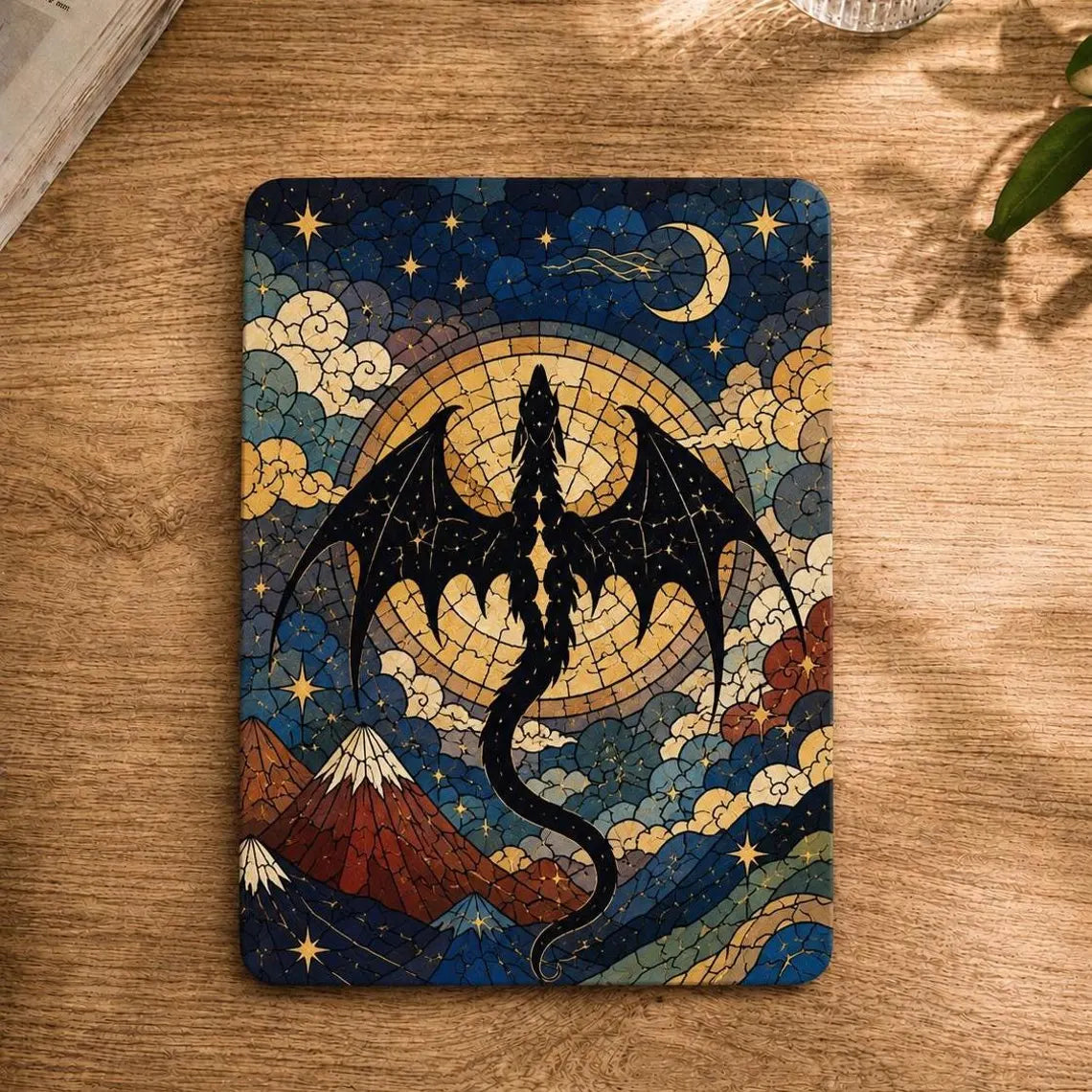 Fourth Wing Inspired Kindle Case, Dragon Stained Glass Kindle Cover, Fantasy Book Lover Gift, Empyrean Inspired E-reader Case 	KCVLR08