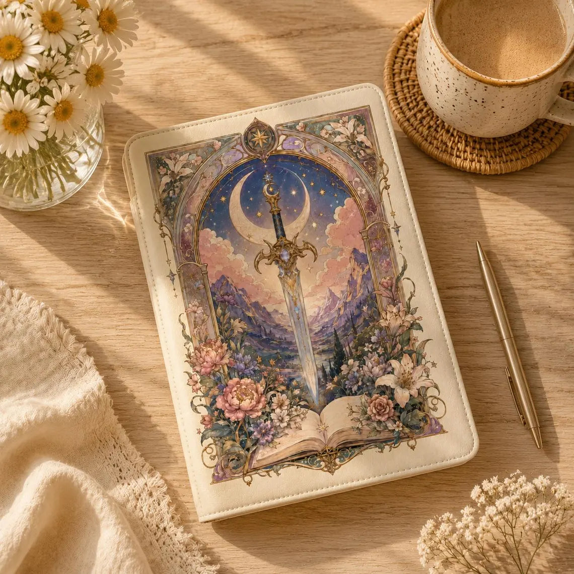 Moon Sword Kindle Paperwhite 12th 7" Case, Kindle 11th 2024 Cover, Kobo Clara Case, Gift for Booktoker, Fantasy Reader Gift 	KCVLR06