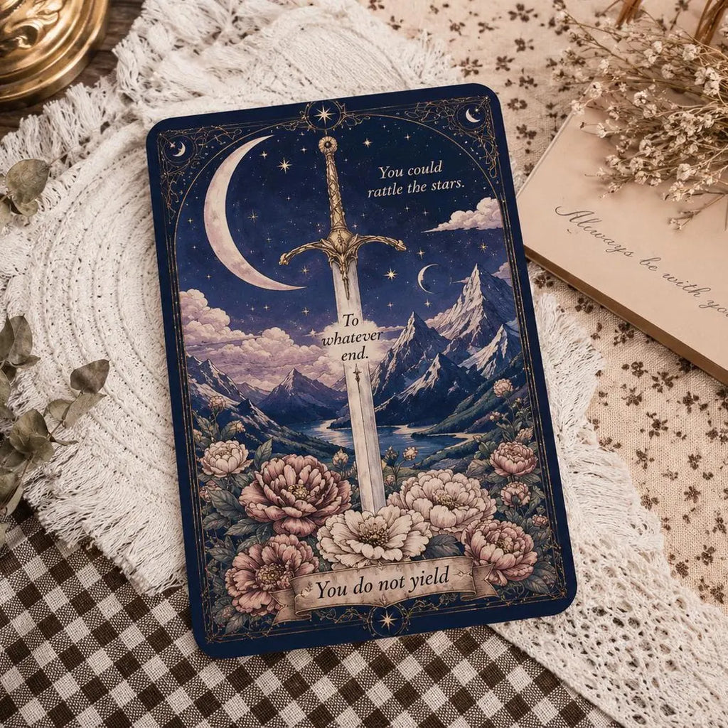 ACOTAR Dark Fantasy Kindle Case, Moon and Sword Kindle Cover, Gothic Floral Kindle Sleeve, Book Lover Gift, Celestial E-Reader Case 	KCVLR22