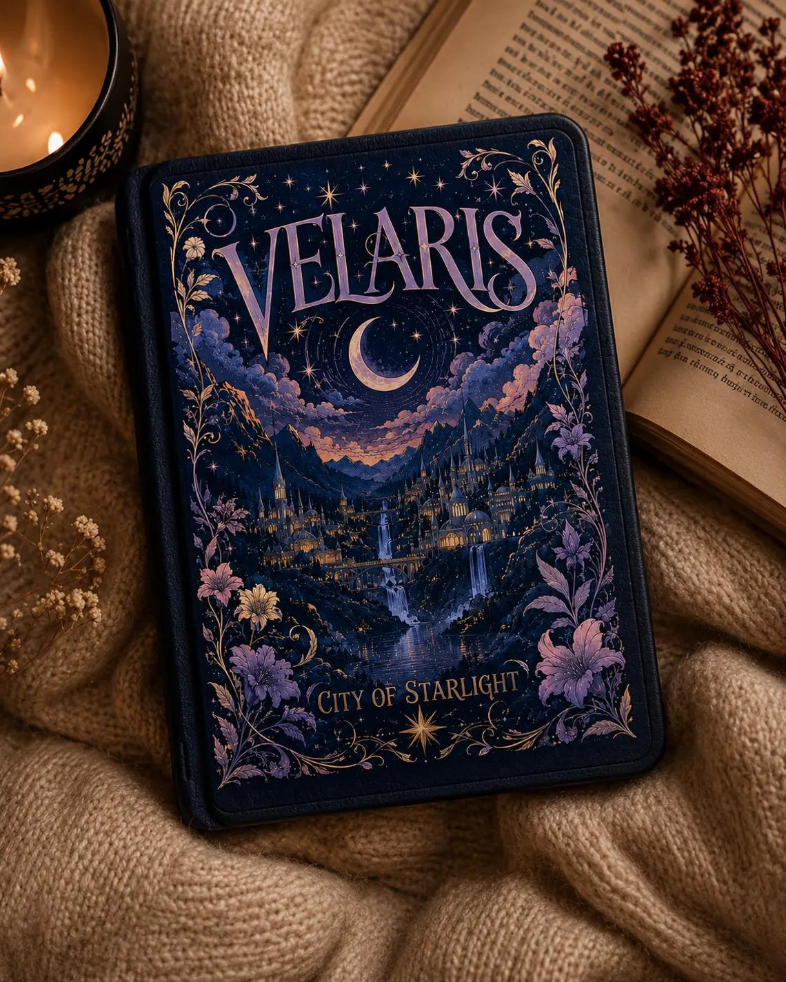 Velaris City of Starlight Kindle Case, ACOTAR Kindle Cover, Sarah J Maas Bookish Case, Night Court Ereader Case, Rhysand Feyre Gift 	KCVLR24