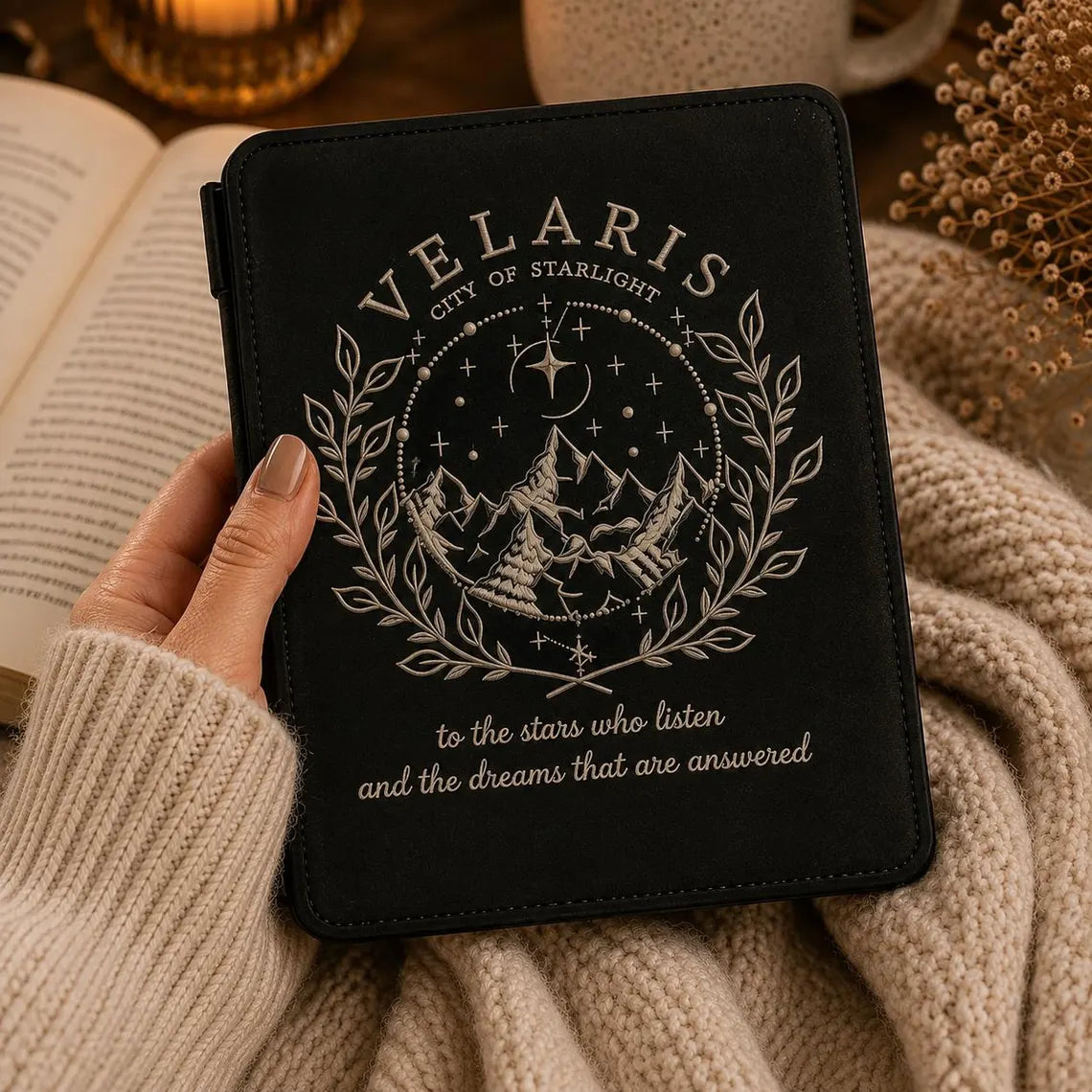 Velaris City of Starlight Kindle Case, ACOTAR Inspired Ereader Cover, Night Court Kindle Sleeve, Fantasy Reader Gift, Book Lover Gift	KCVLR19