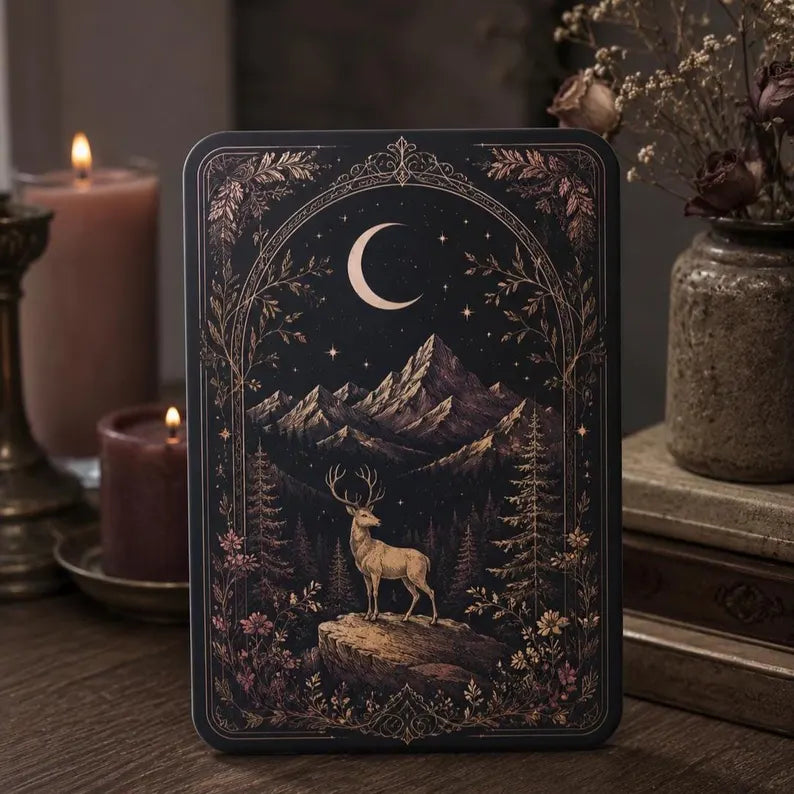 Throne of Glass Kindle Case – Celestial Stag & Mountain Kindle Cover, Aelin Inspired Fantasy Reader Case, Bookish Gift for TOG Fans 	KCVLR27