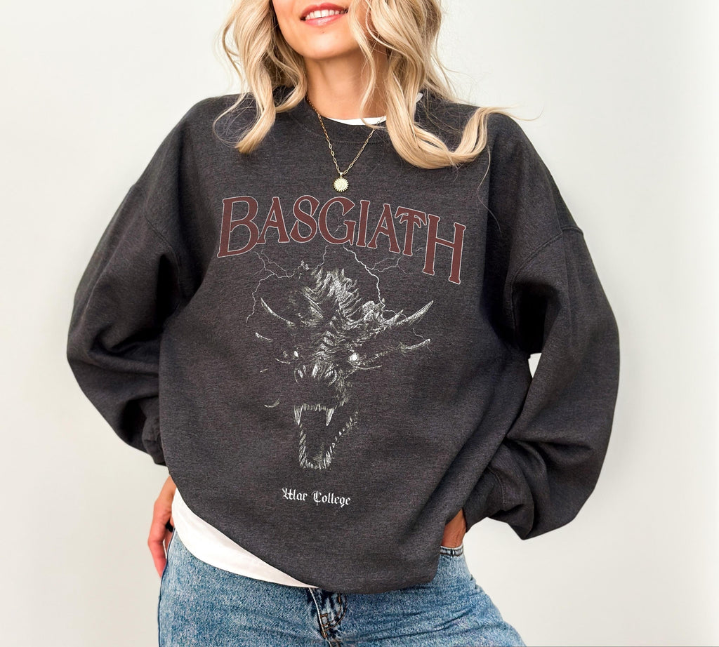 Basgiath War College Shirt, Distressed Fourth Wing Merch, Iron Flame Merch, Tairn and Violet Sorrengail, Bookish Shirt, Reading Shirt CFVLR89