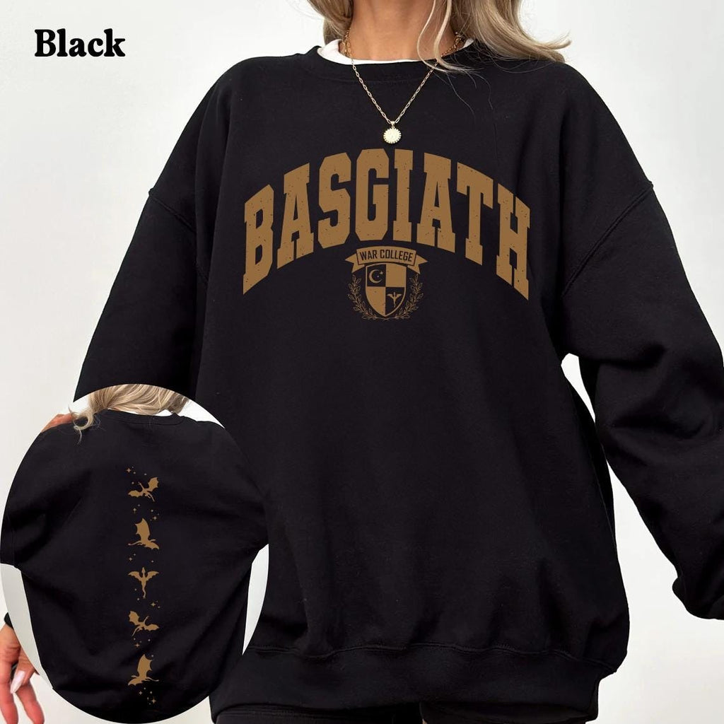 Fourth Wing Double-Sided Sweater, Basgiath War College Shirt, Dragon Rider Sweatshirt, Bookish Sweater, Empyrean Series, Fourth Wing Shirt