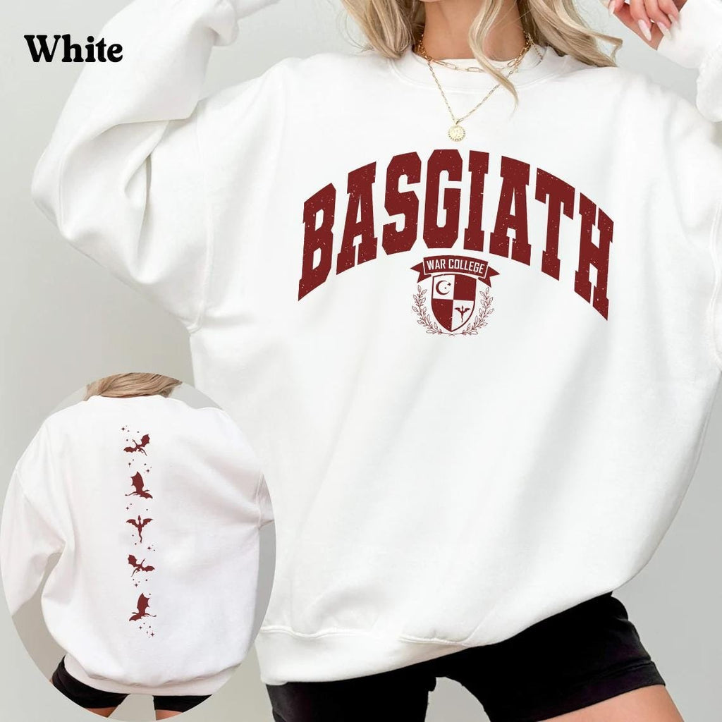 Fourth Wing Double-Sided Sweater, Basgiath War College Shirt, Dragon Rider Sweatshirt, Bookish Sweater, Empyrean Series, Fourth Wing Shirt