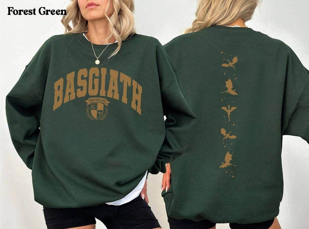 Fourth Wing Double-Sided Sweater, Basgiath War College Shirt, Dragon Rider Sweatshirt, Bookish Sweater, Empyrean Series, Fourth Wing Shirt