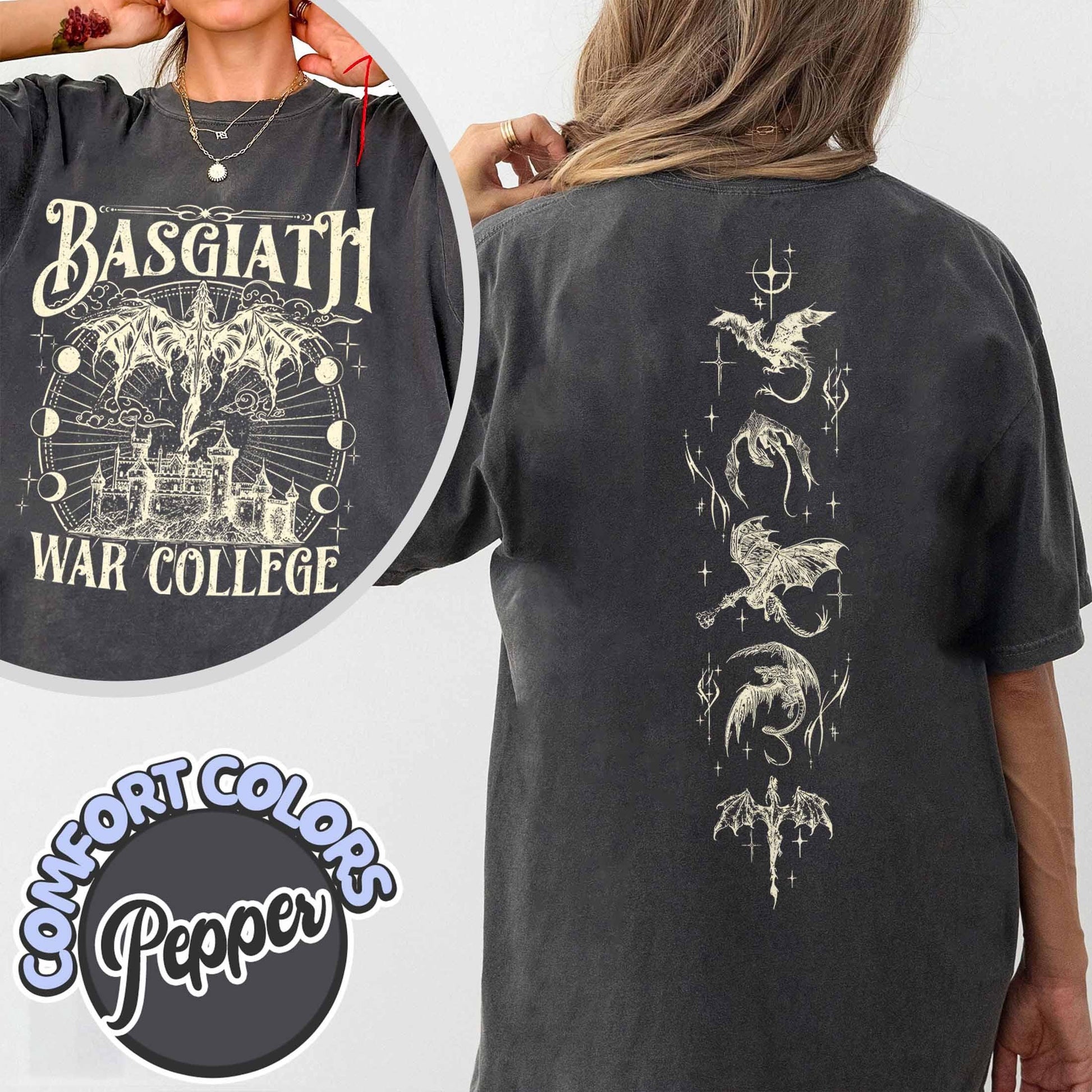 Basgiath War College Comfort Colors Shirt, Dragon Riders Shirt, Fly or Die Tee, Riders Quadrant Tee, Fourth Wing Shirt, Women Gift, Bookish