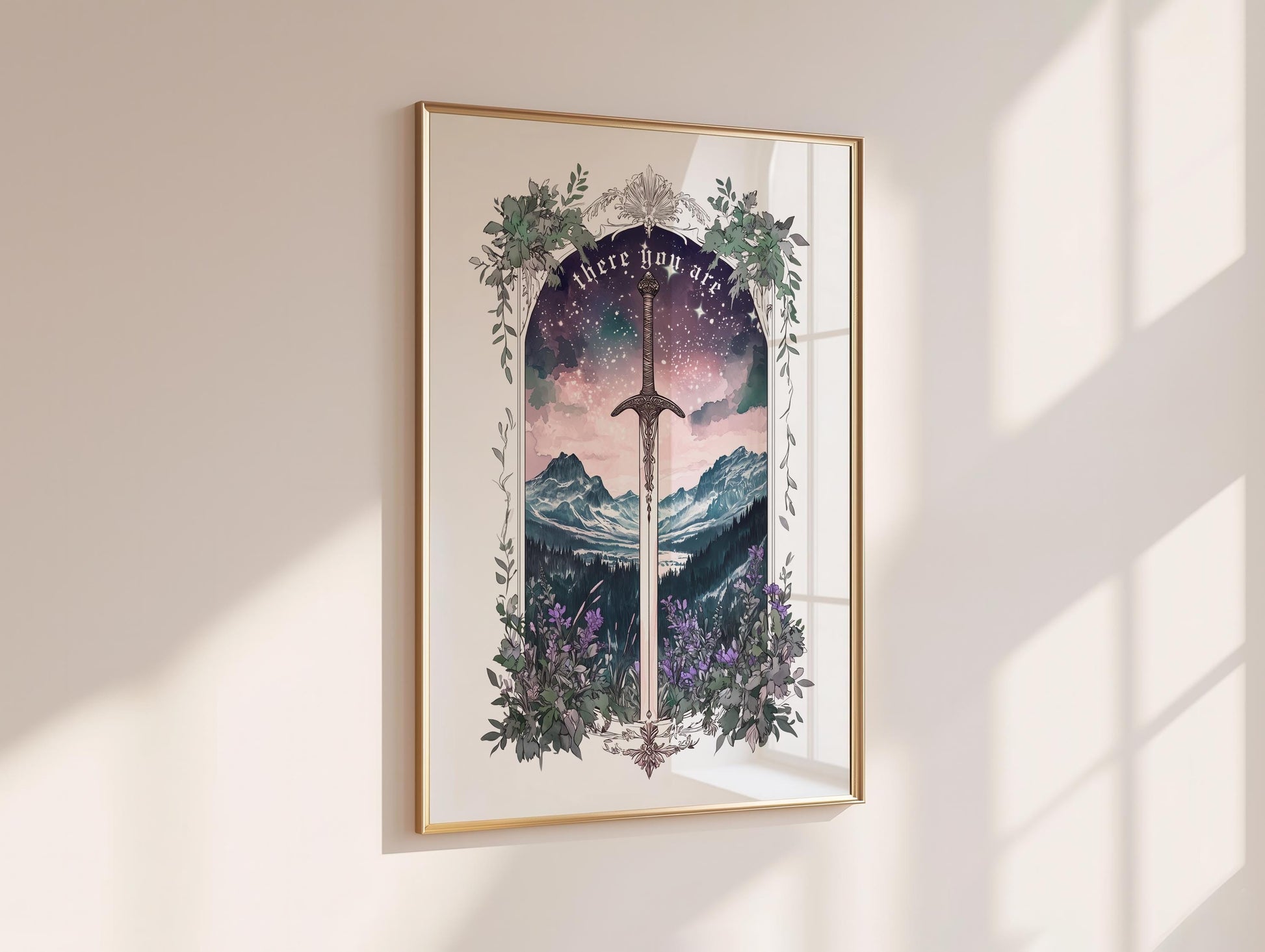 Maasiverse Set of 3 Bundle, Throne of Glass, ACOTAR, Crescent City, Fantasy Sword Art, Fantasy Bookish Wall Art Poster VLRP54