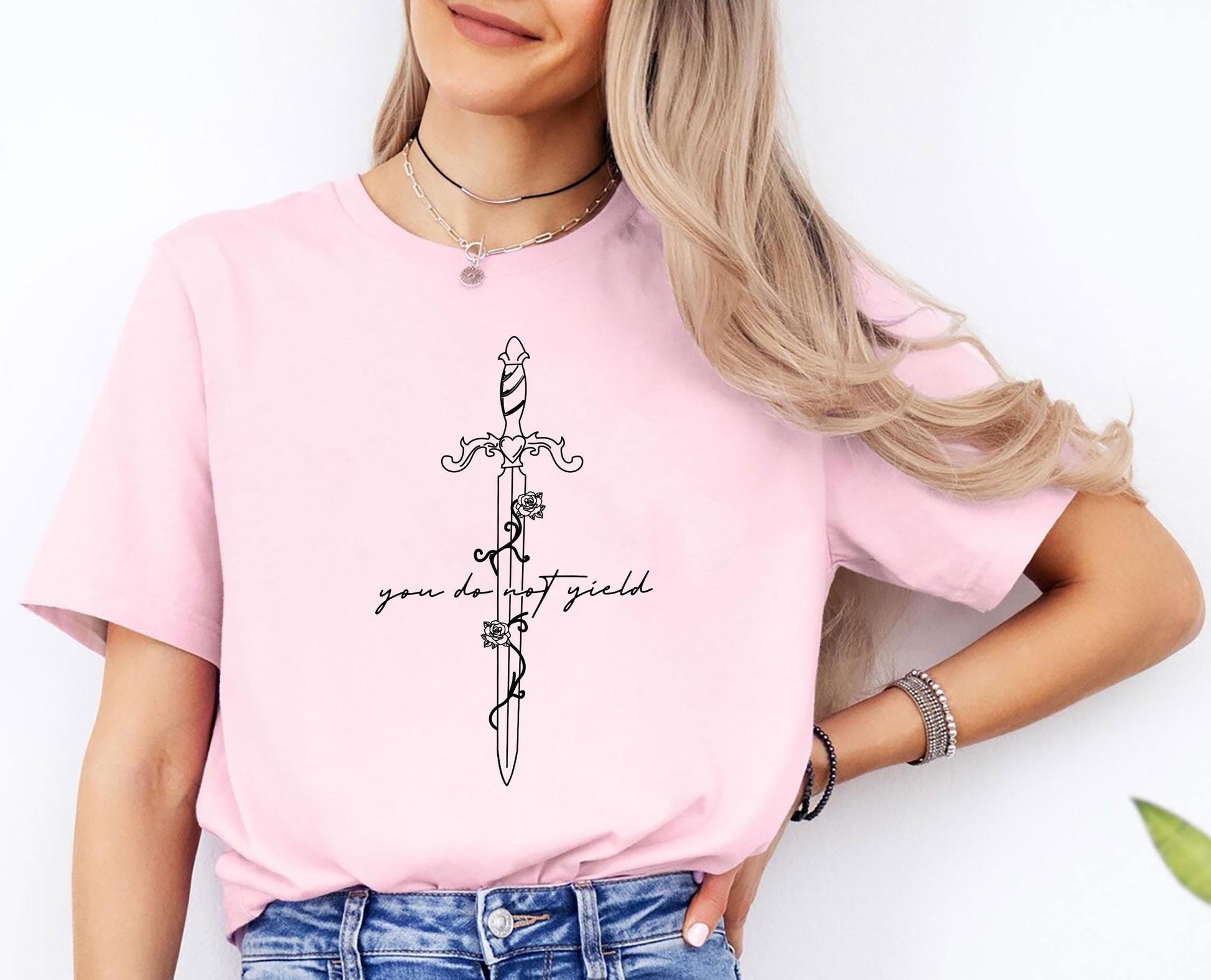 Throne of Glass Shirt, You Do Not Yield T-Shirt, Sarah J Maas Bookish Sweater, Fantasy Sword Graphic Top