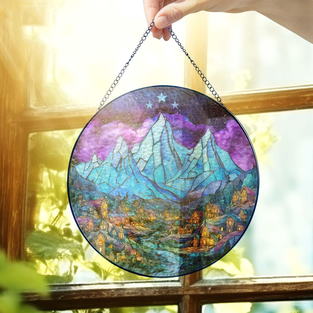 Night Court Acrylic Window Hanging, Night Court Stained Glass Suncatcher, Fantasy Reader Gift, Bookish Gift, Bookshelf Decor, Book Lover Gift SGVLR47